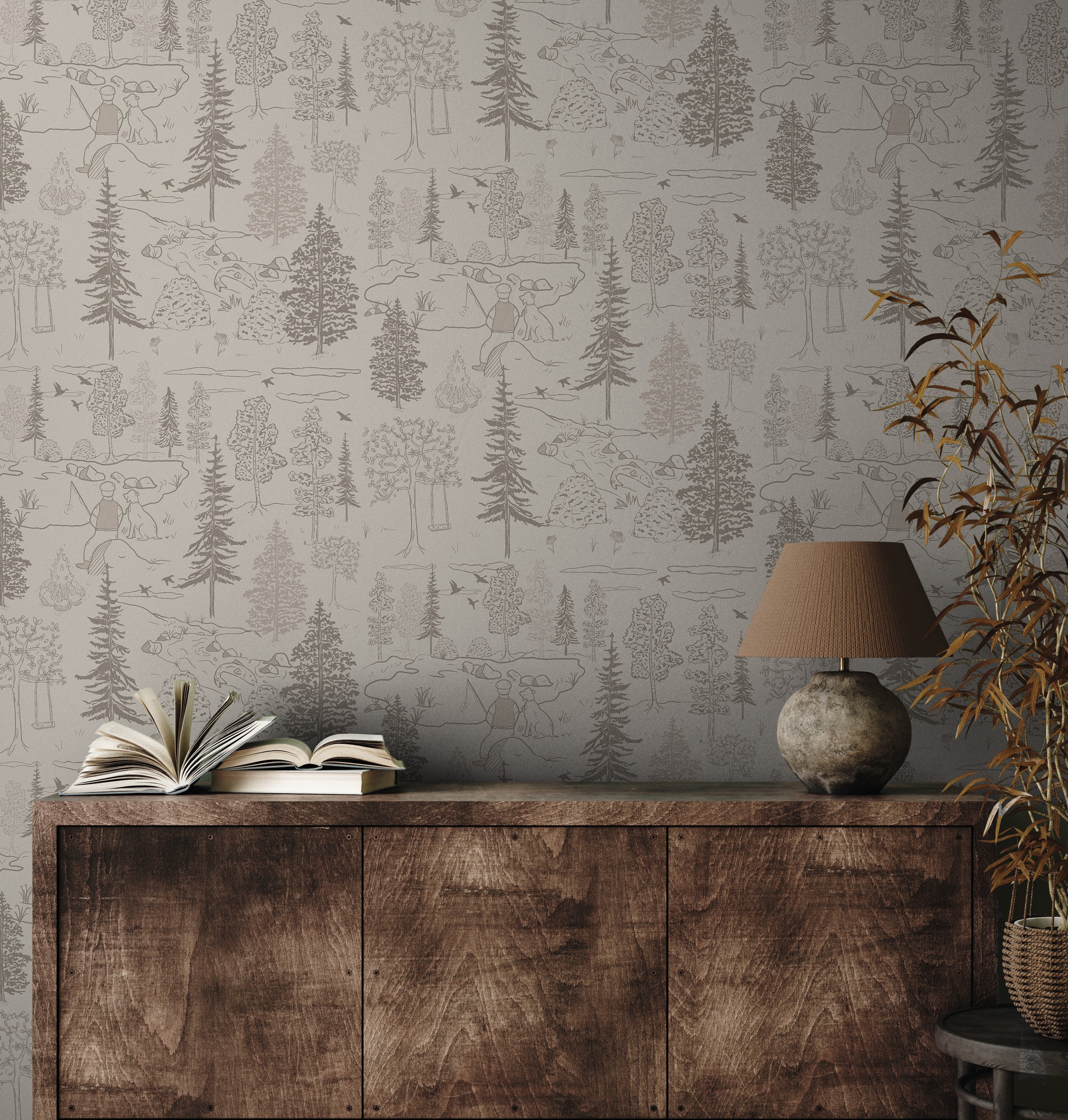 Milton Wallpaper by Painted Hawk Design - Image 5