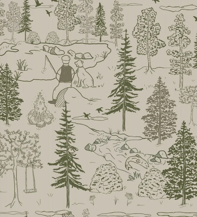 Milton Wallpaper by Painted Hawk Design - Image 8