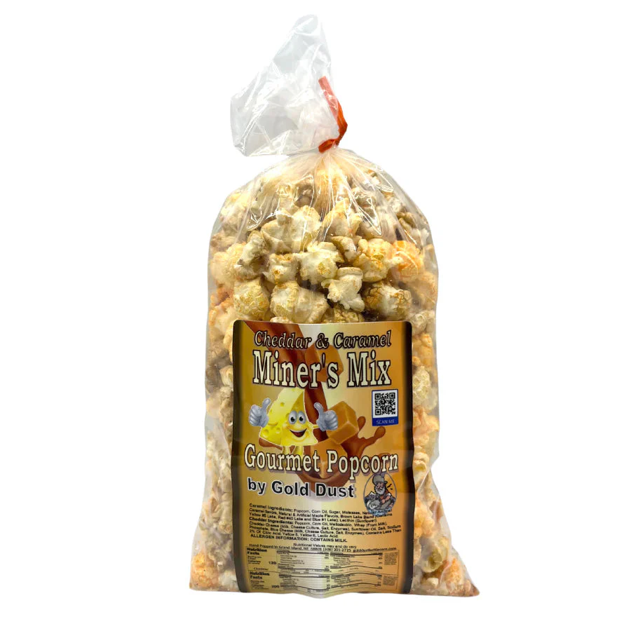 Miner's Mix Caramel & Cheese Popcorn Mix | Pack of 2 | 2 oz | Non-GMO | Gold Dust Kettle Corn - Image 2