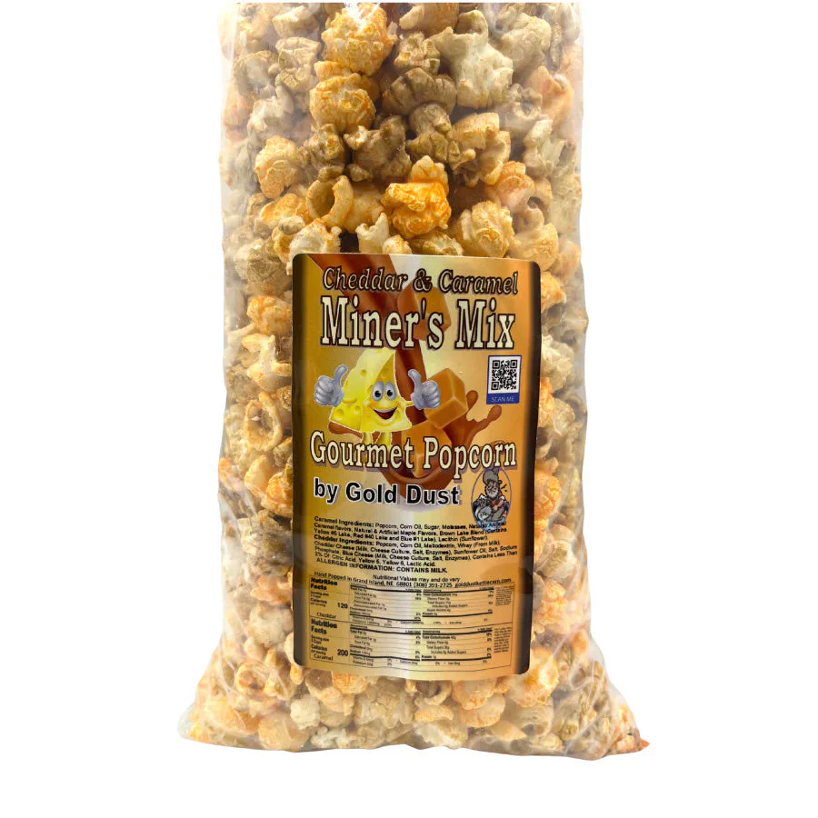 Miner's Mix Caramel & Cheese Popcorn Mix | Pack of 2 | 7 oz | Non-GMO | Gold Dust Kettle Corn - Image 3