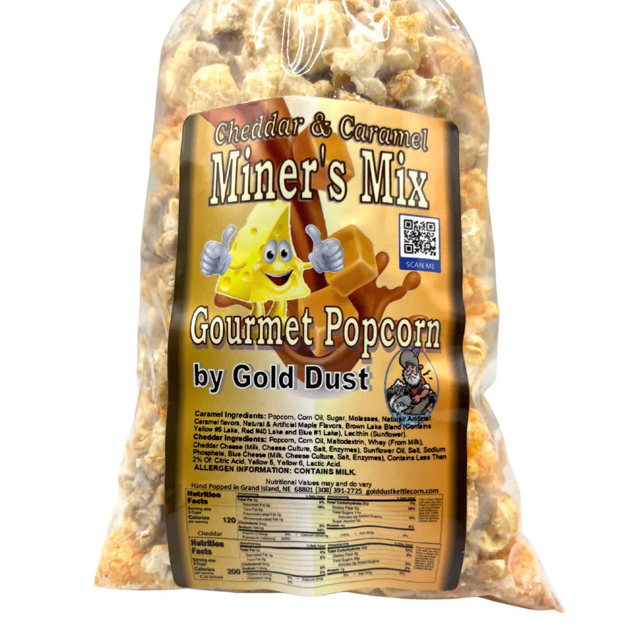 Miner's Mix Caramel & Cheese Popcorn Mix | Pack of 4 | 2 oz | Non-GMO | Gold Dust Kettle Corn - Image 3