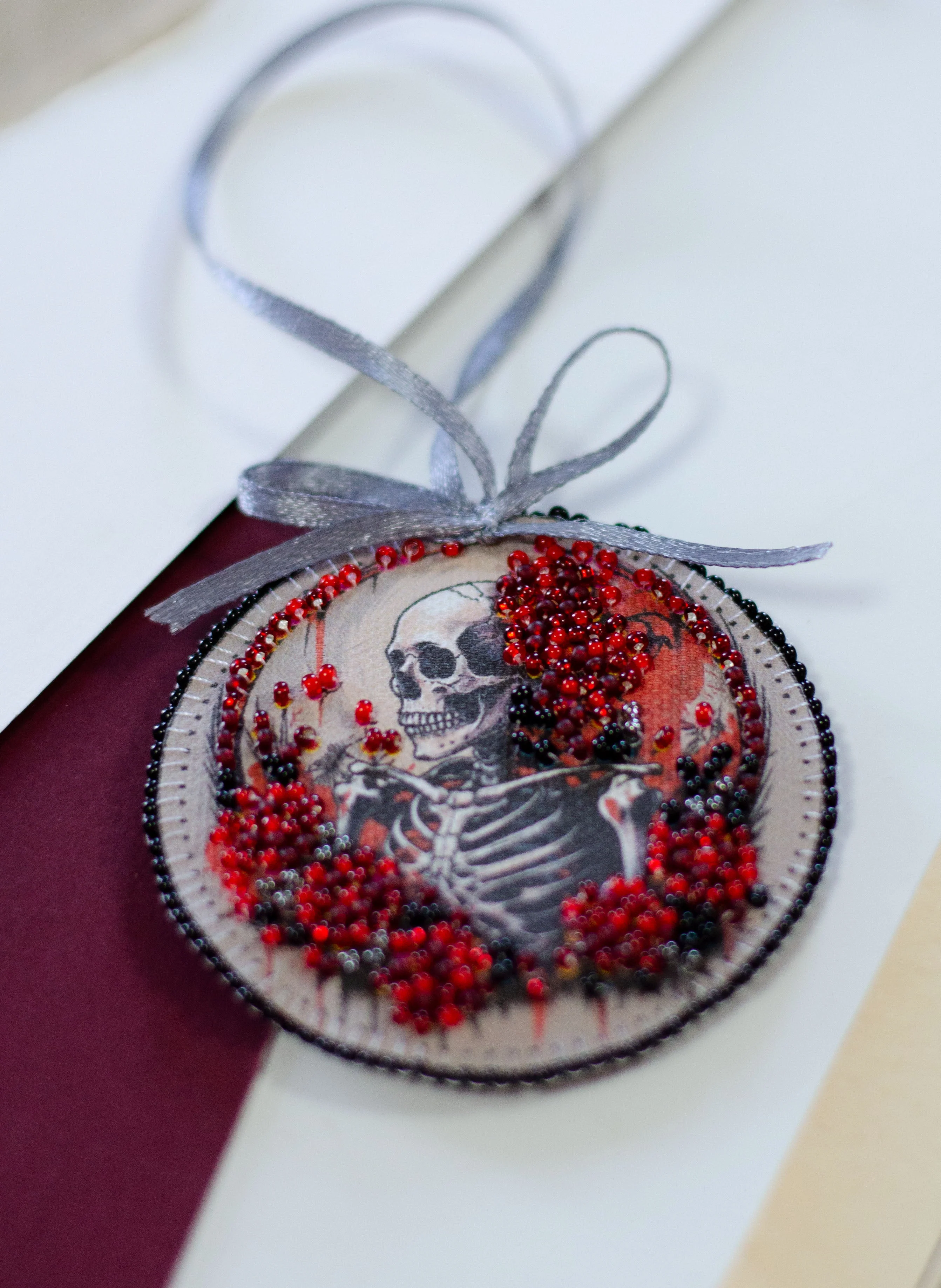 Mini Bead Embroidery Kit Decoration - Eerie beauty ABT-038 - Image 2