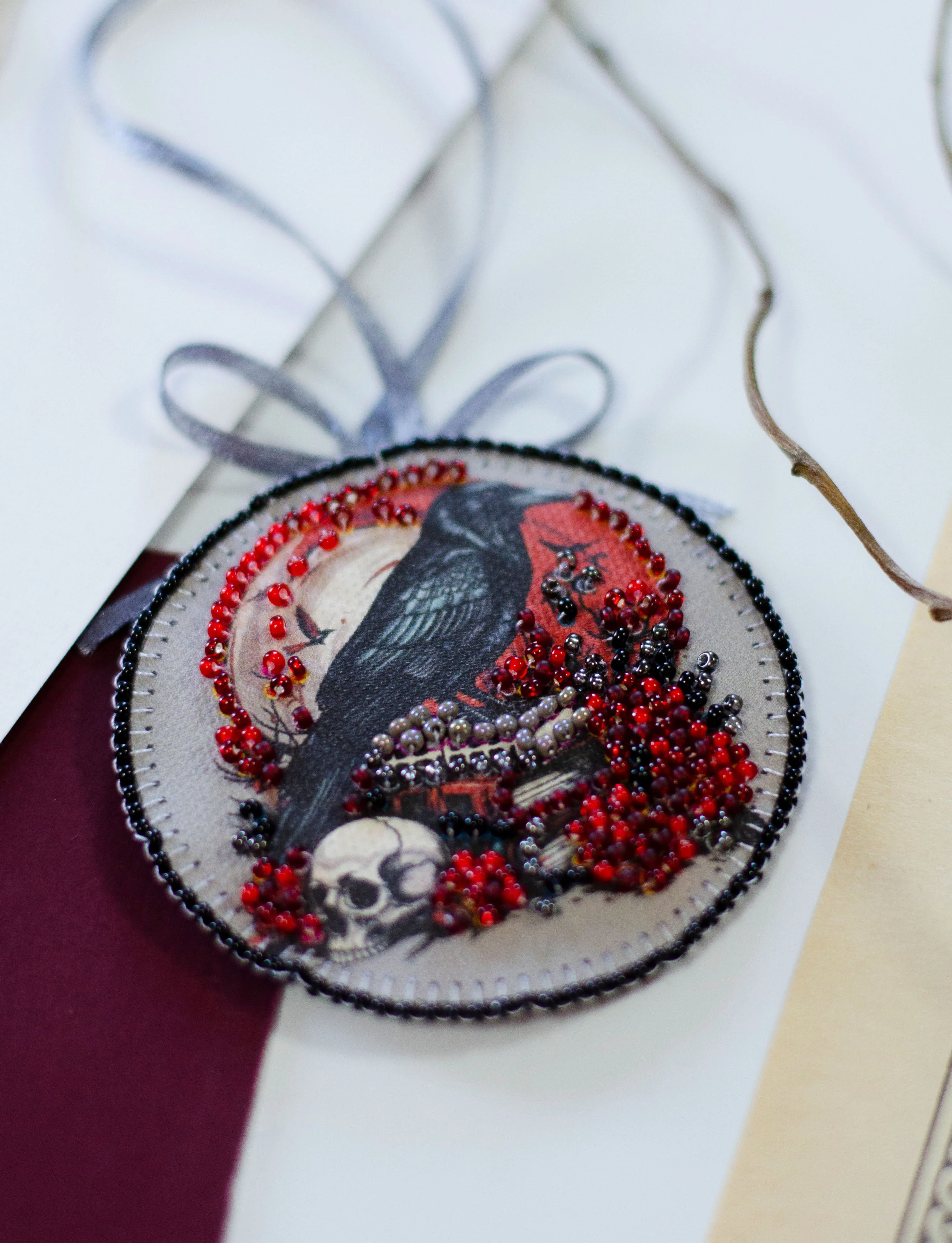 Mini Bead Embroidery Kit Decoration - Eerie beauty ABT-038 - Image 4