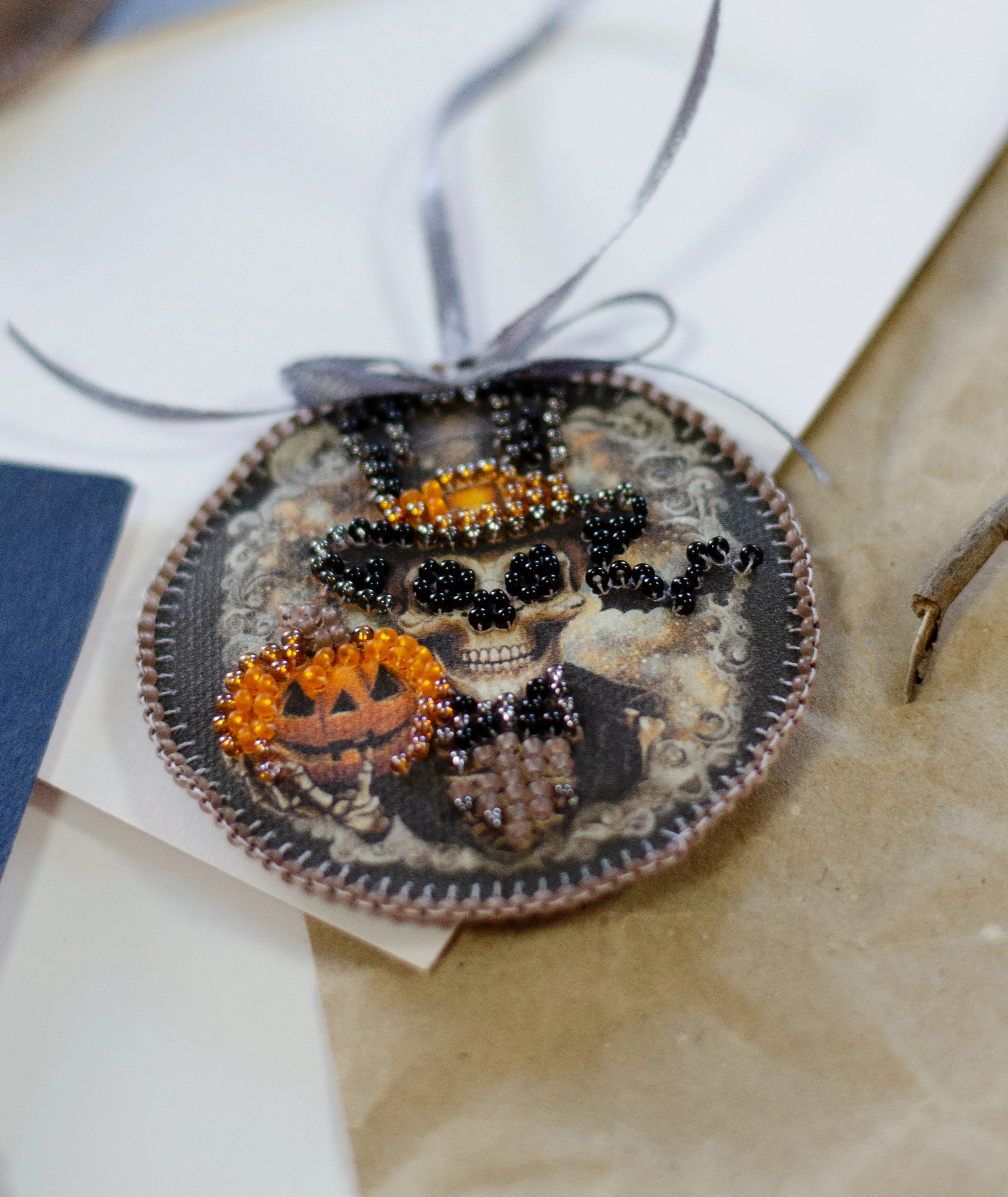 Mini Bead Embroidery Kit Decoration - Midnight Horrors ABT-041 - Image 2