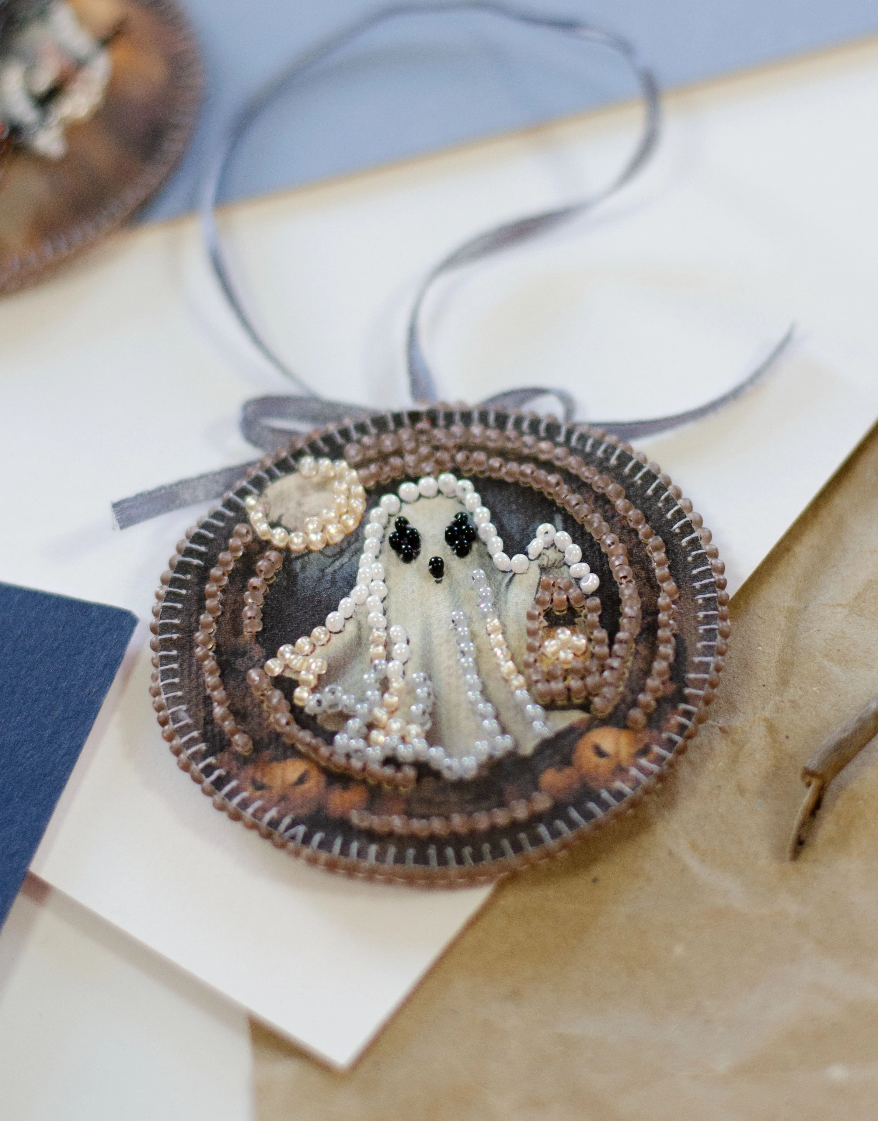 Mini Bead Embroidery Kit Decoration - Midnight Horrors ABT-041 - Image 3