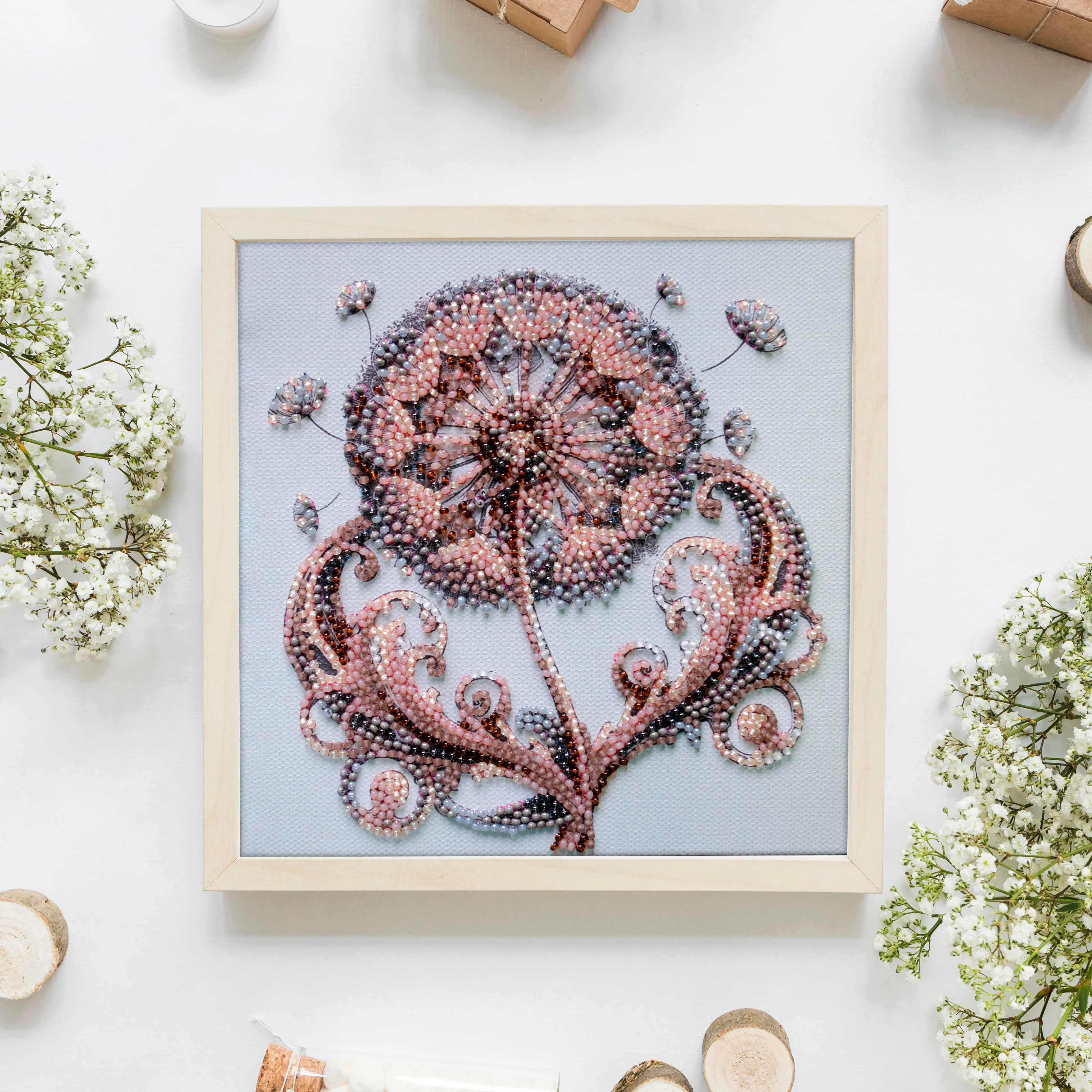 Mini Bead embroidery kit - Weightless tenderness AM-258 - Image 3