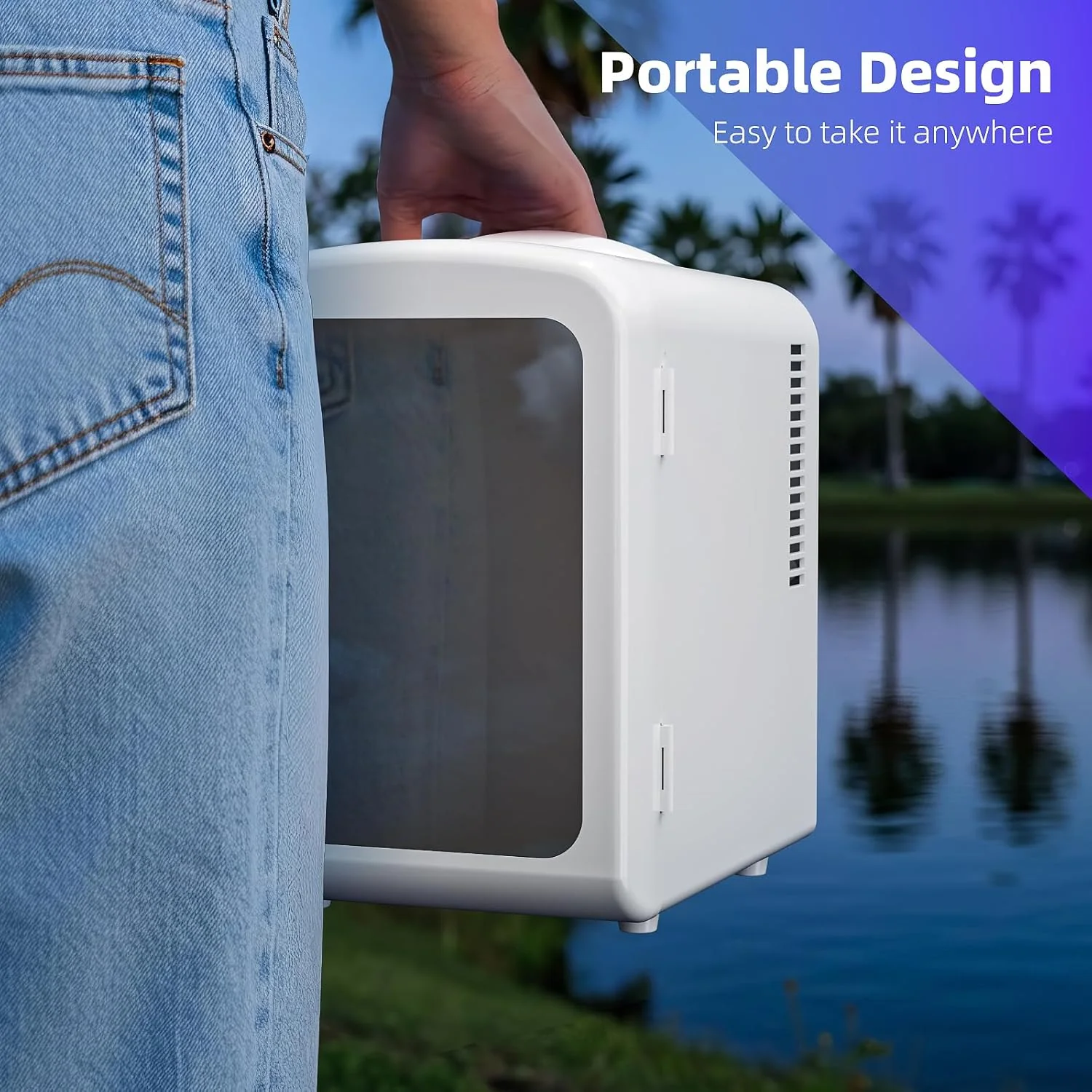 Mini Compact Refrigerator with Gaming Light  F3404L - Image 3