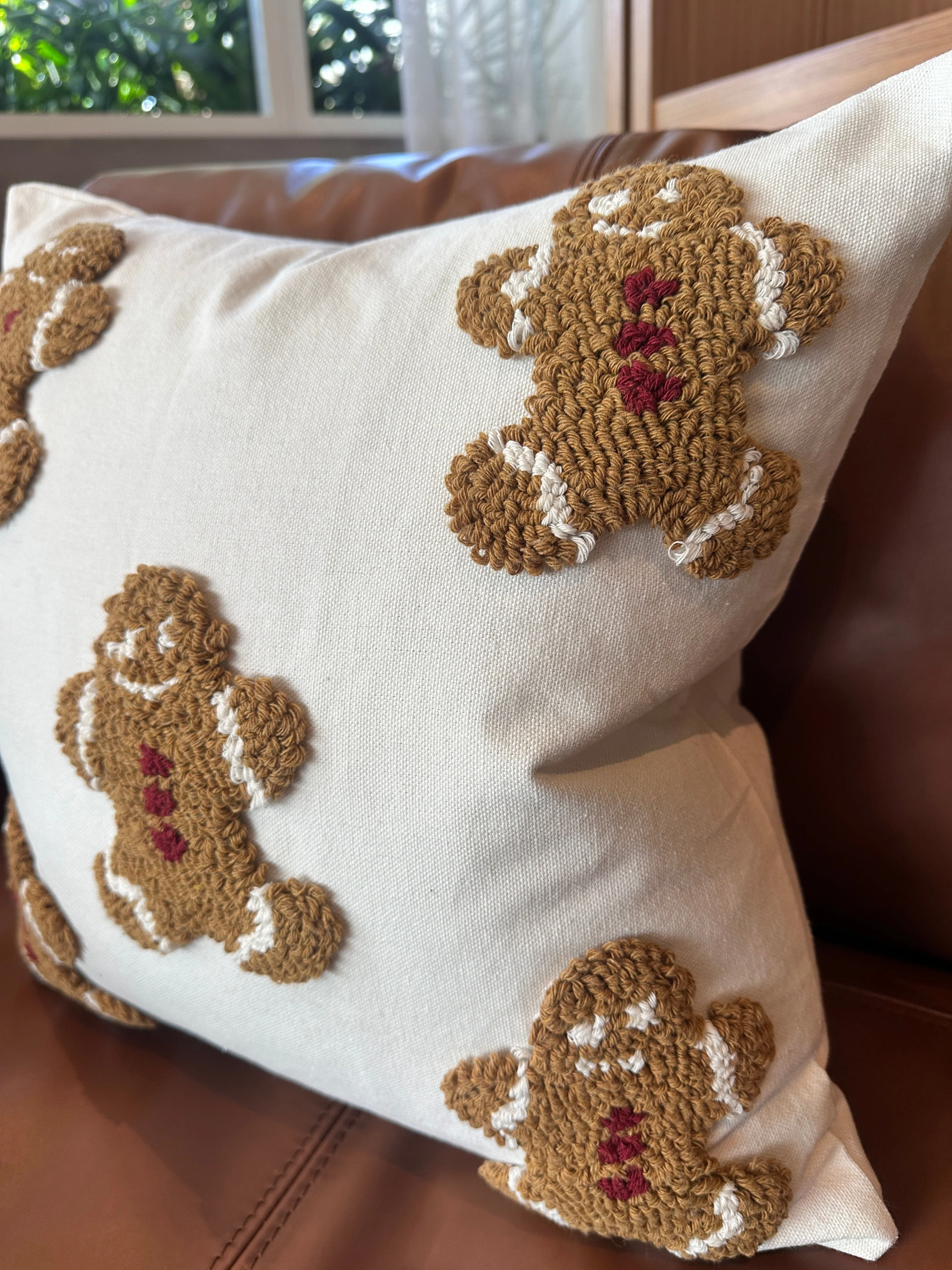 Mini Gingerbread Pillow Cover - Image 4