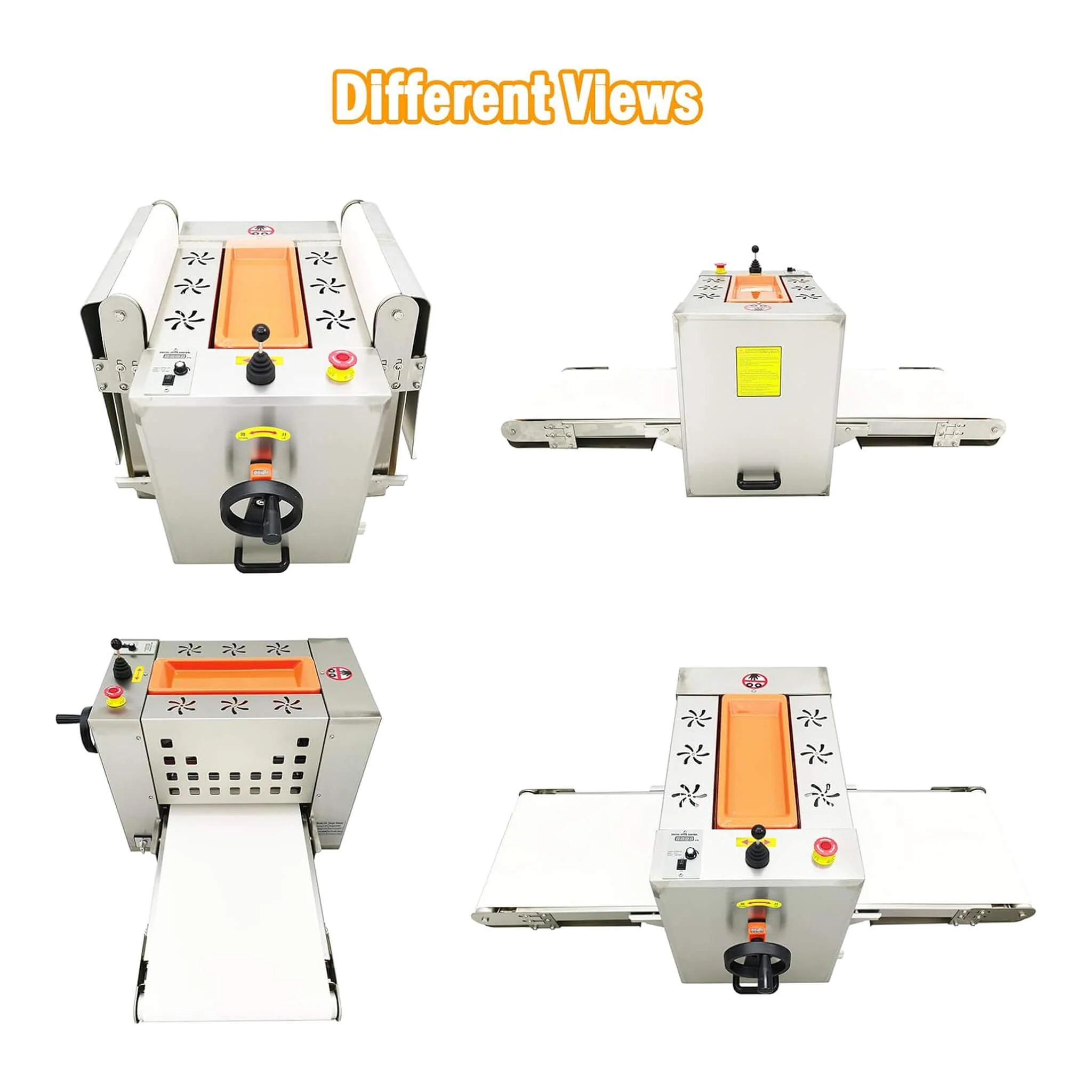 Mini Reversible Stainless Steel Commercial Pastry Pizza Dough Roller Sheeter (SAK92751) - Image 5