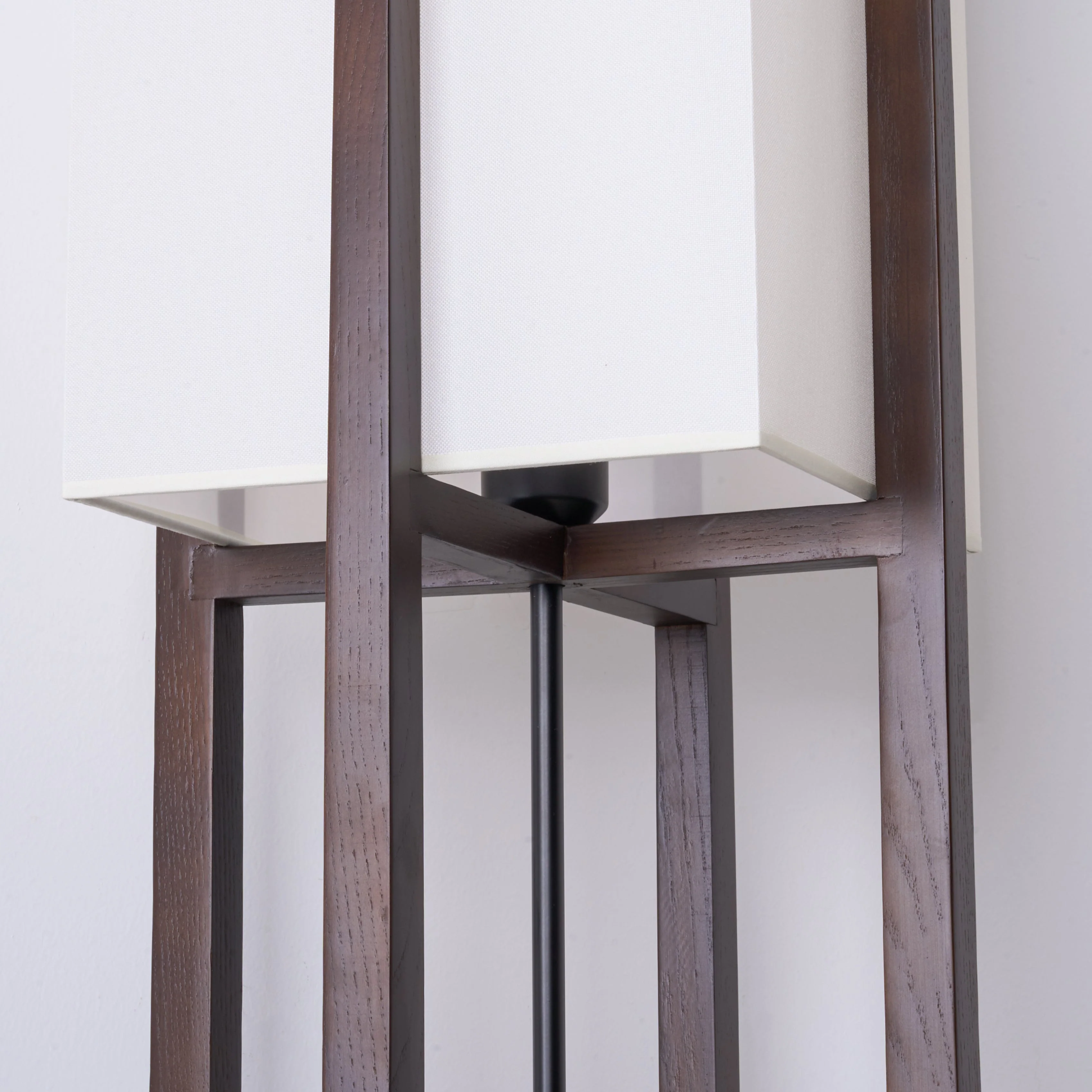 Minimalist Japanese Zen Floor Lamp, Solid Wood Standing Lamp with Soft Fabric Shade - Image 8