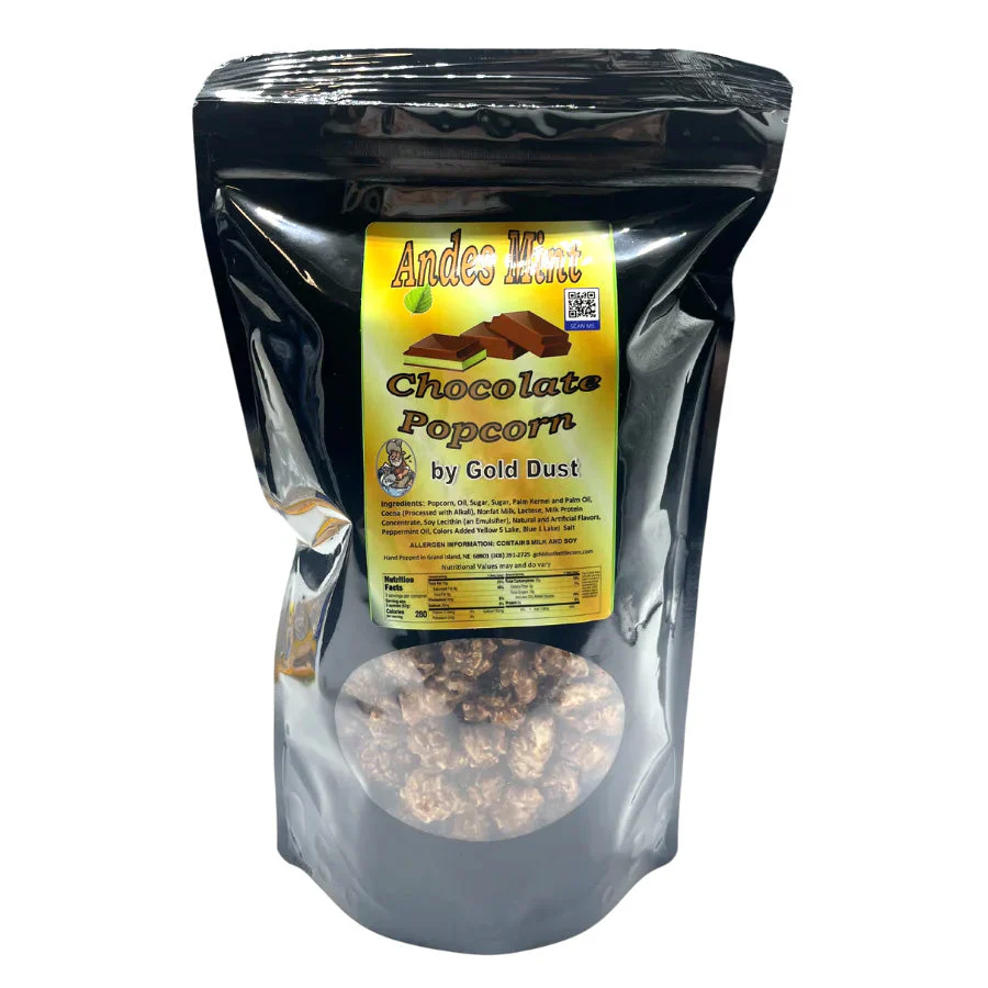 Mint Chocolate Covered Popcorn | Pack of 4 | 6 oz | Non-GMO | Gold Dust Kettle Corn - Image 2