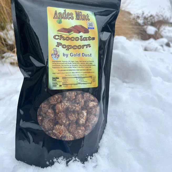 Mint Chocolate Covered Popcorn | Pack of 4 | 6 oz | Non-GMO | Gold Dust Kettle Corn - Image 6