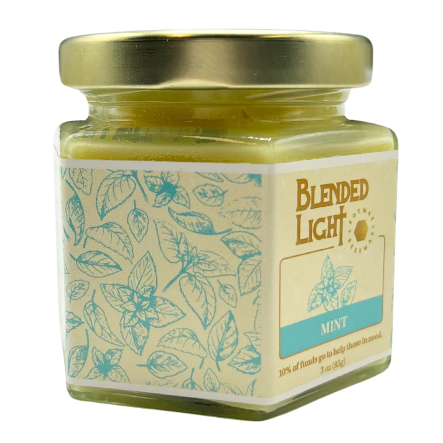 Mint Scented Candle | Multiple Sizes | Blended Light - Image 2