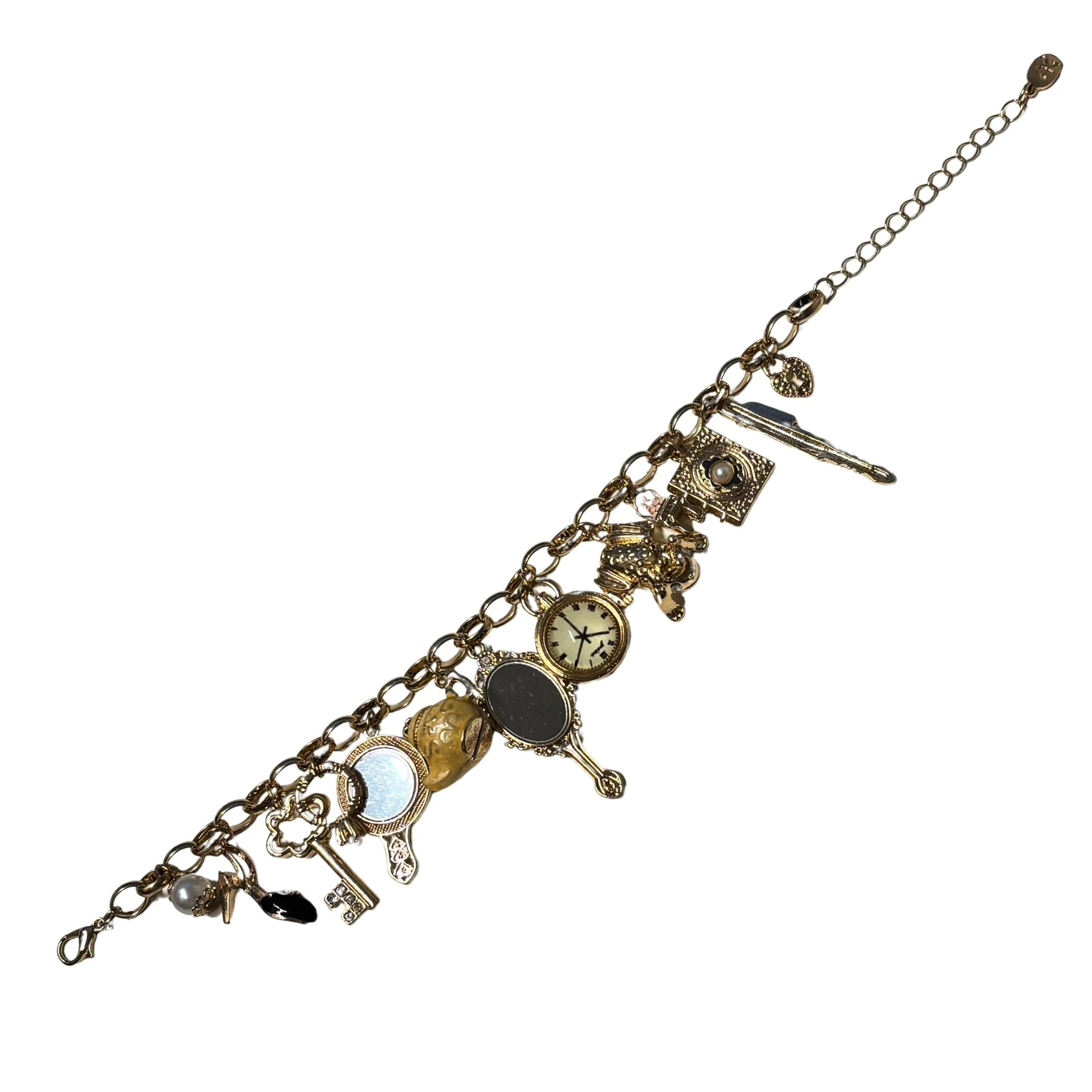 Mirror Mirror Fantasy Gold Charm Bracelet | Fairytale Jewelry - Image 3