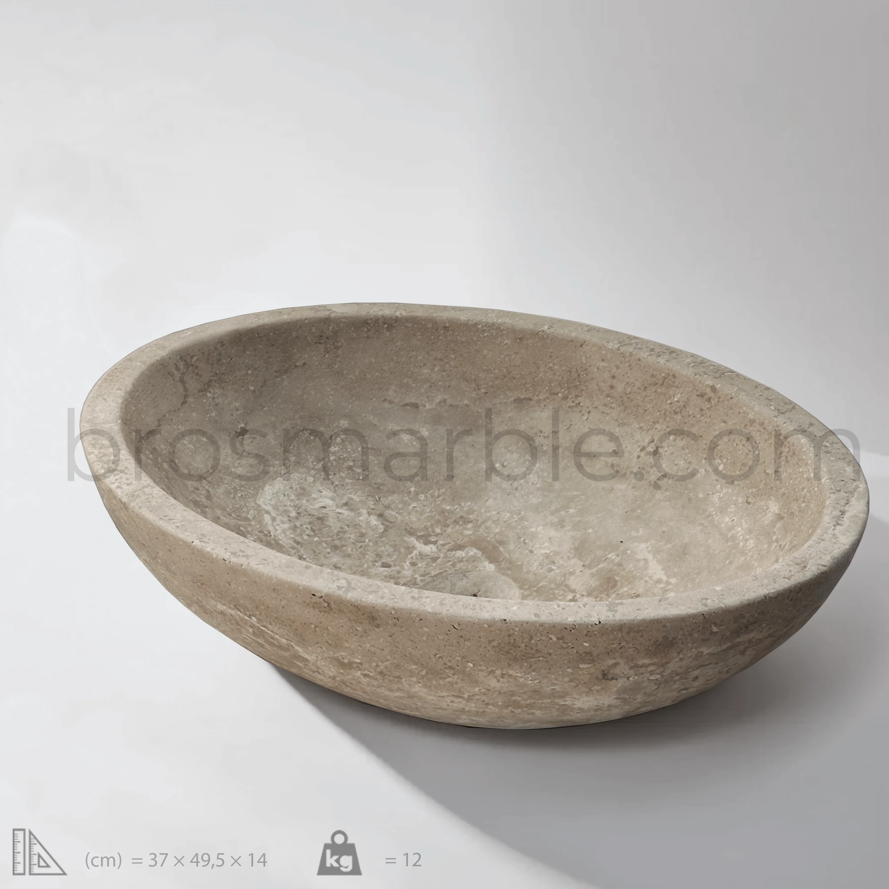Mocha Travertine  Sink - Image 4
