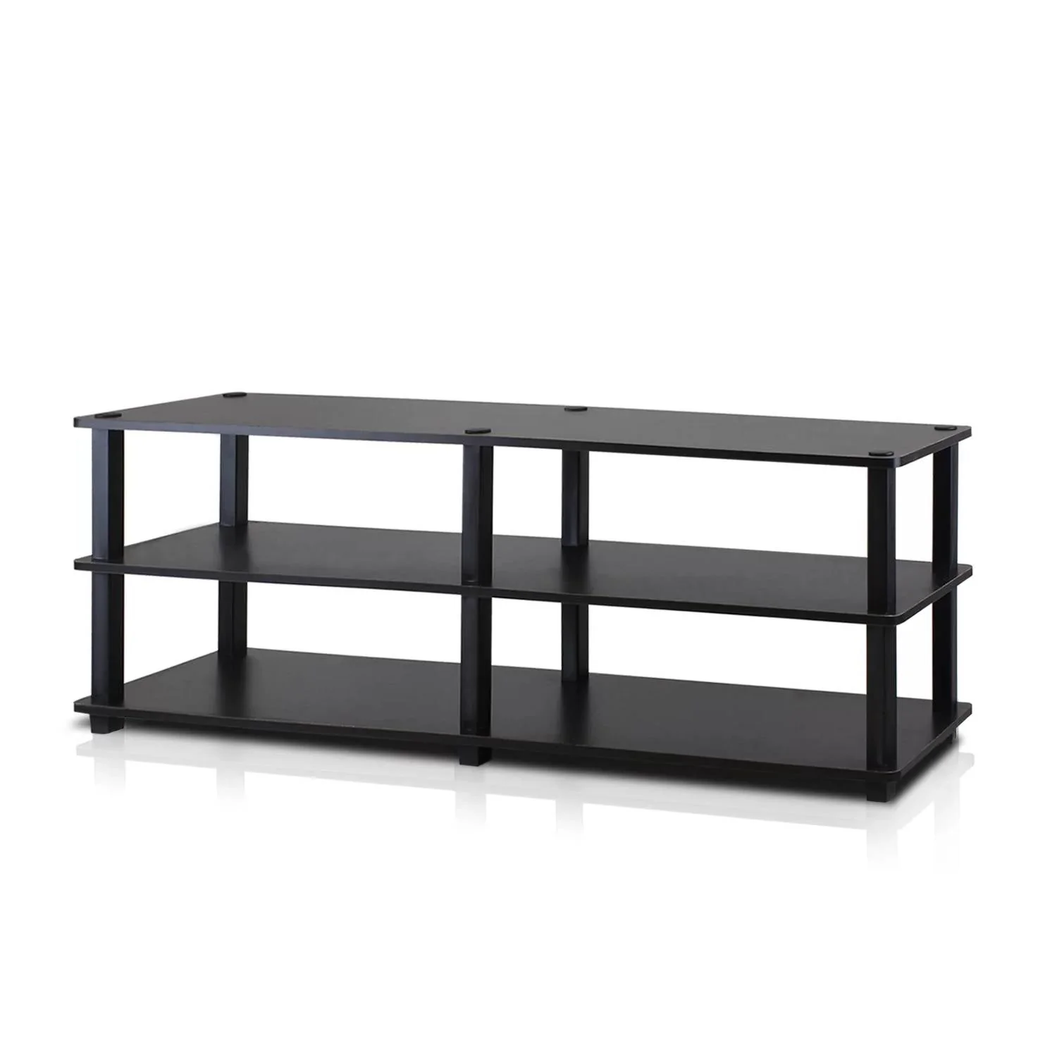 Modern 3-Shelf Espresso Black Shoe Rack - Holds up to 18 Pair of Shoes - Image 2