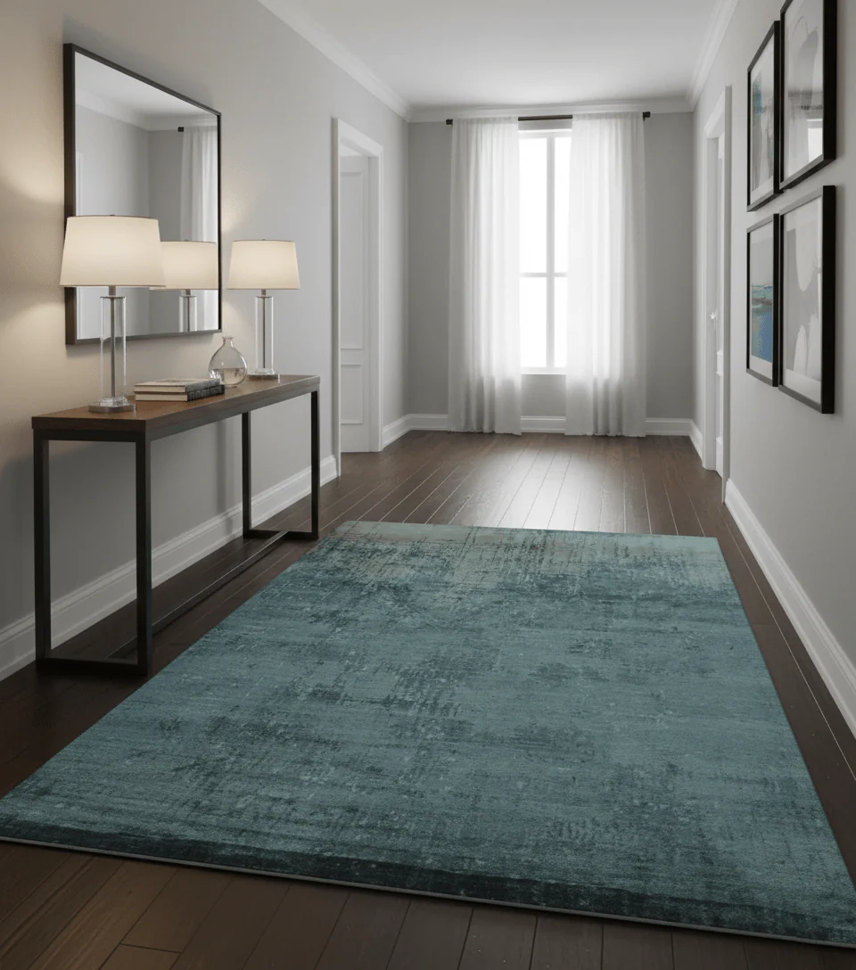 Modern Abstract Design Gray And Silver 9x11 Hand Knotted Bamboo Silk Area Rug - Image 2