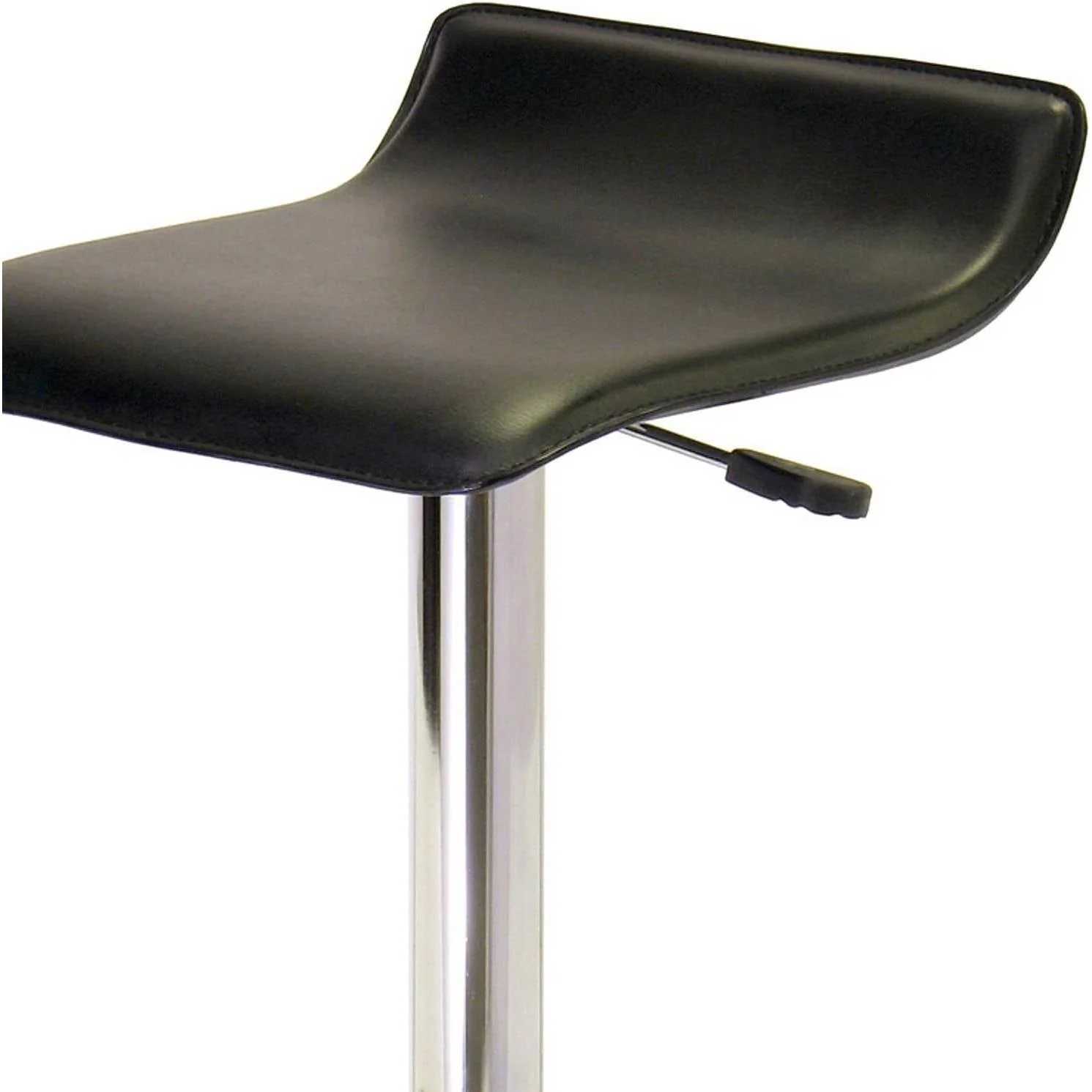 Modern Air-Lift Adjustable Bar Stools with Black PVC Seat - Image 4