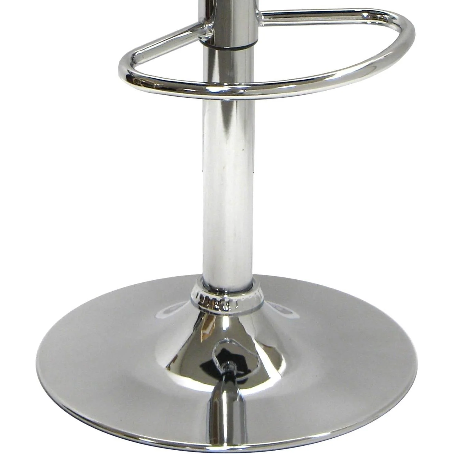 Modern Air-Lift Adjustable Bar Stools with Black PVC Seat - Image 5