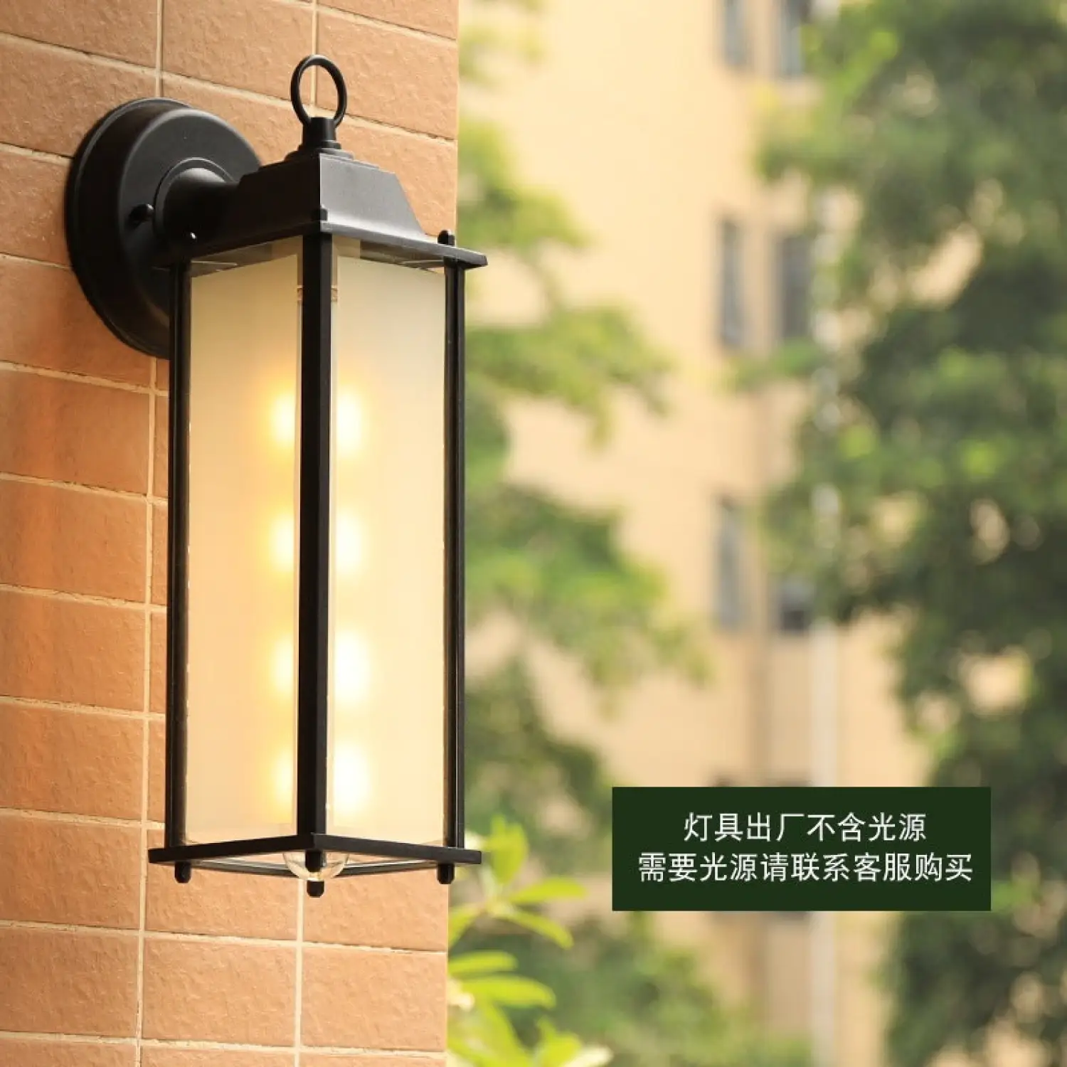 Modern Aluminum Wall Lamp for Outdoor with Clear & Frosted Glass Options - Image 2