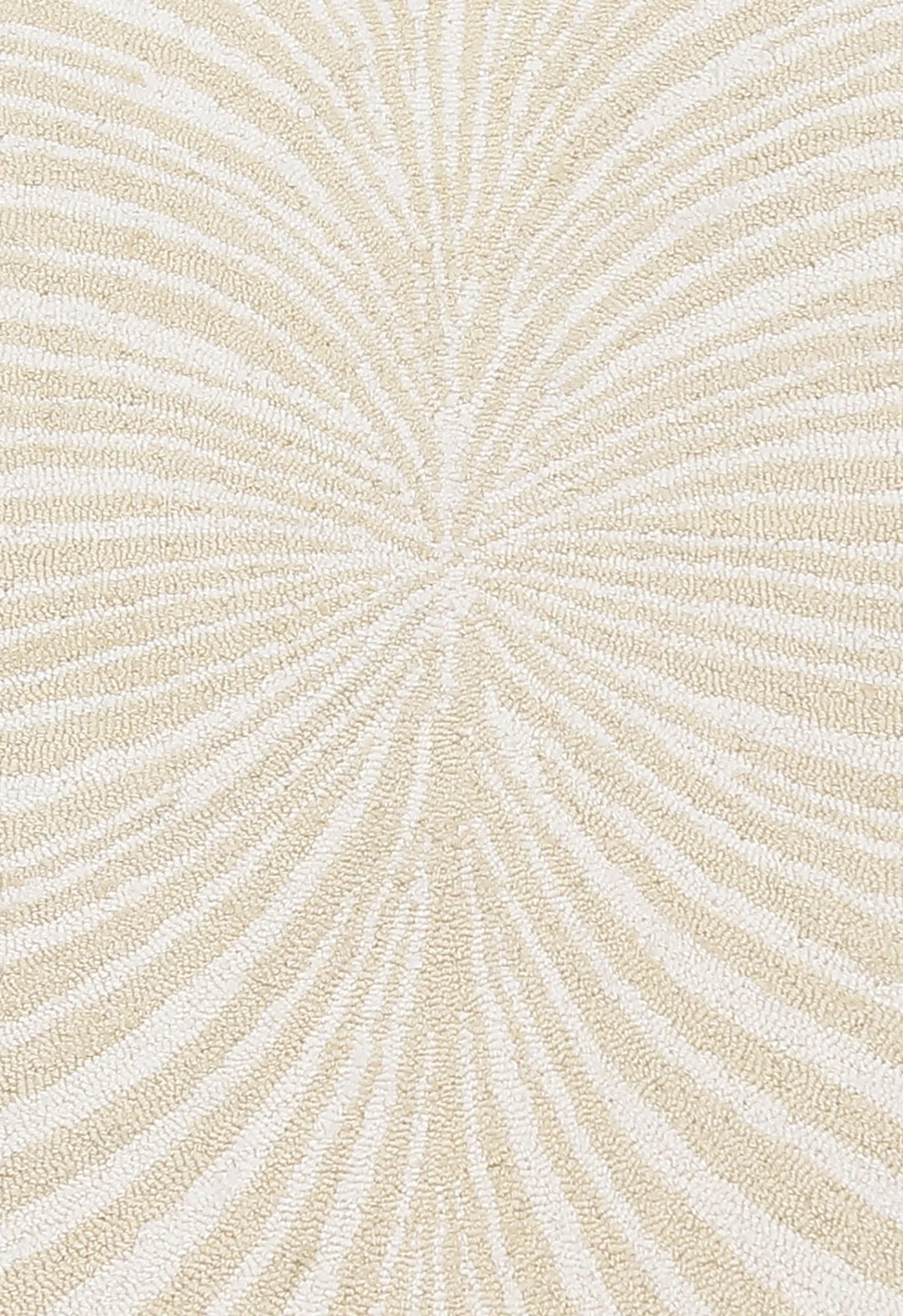 Modern Beige Blossom Hand Tufted 5x5 Wool Rug - Image 5