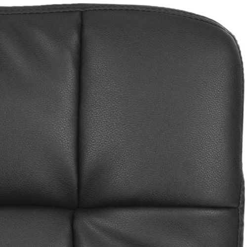 Modern Black Faux Leather Cushion Home Office Desk Chair - Image 4