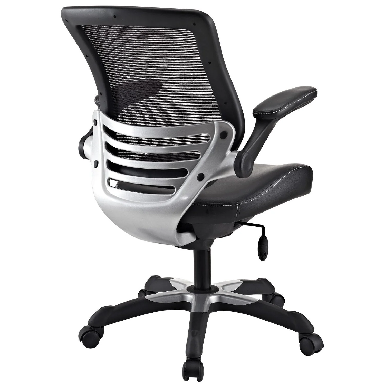 Modern Black Mesh Back Ergonomic Office Chair with Flip-up Arms - Image 3
