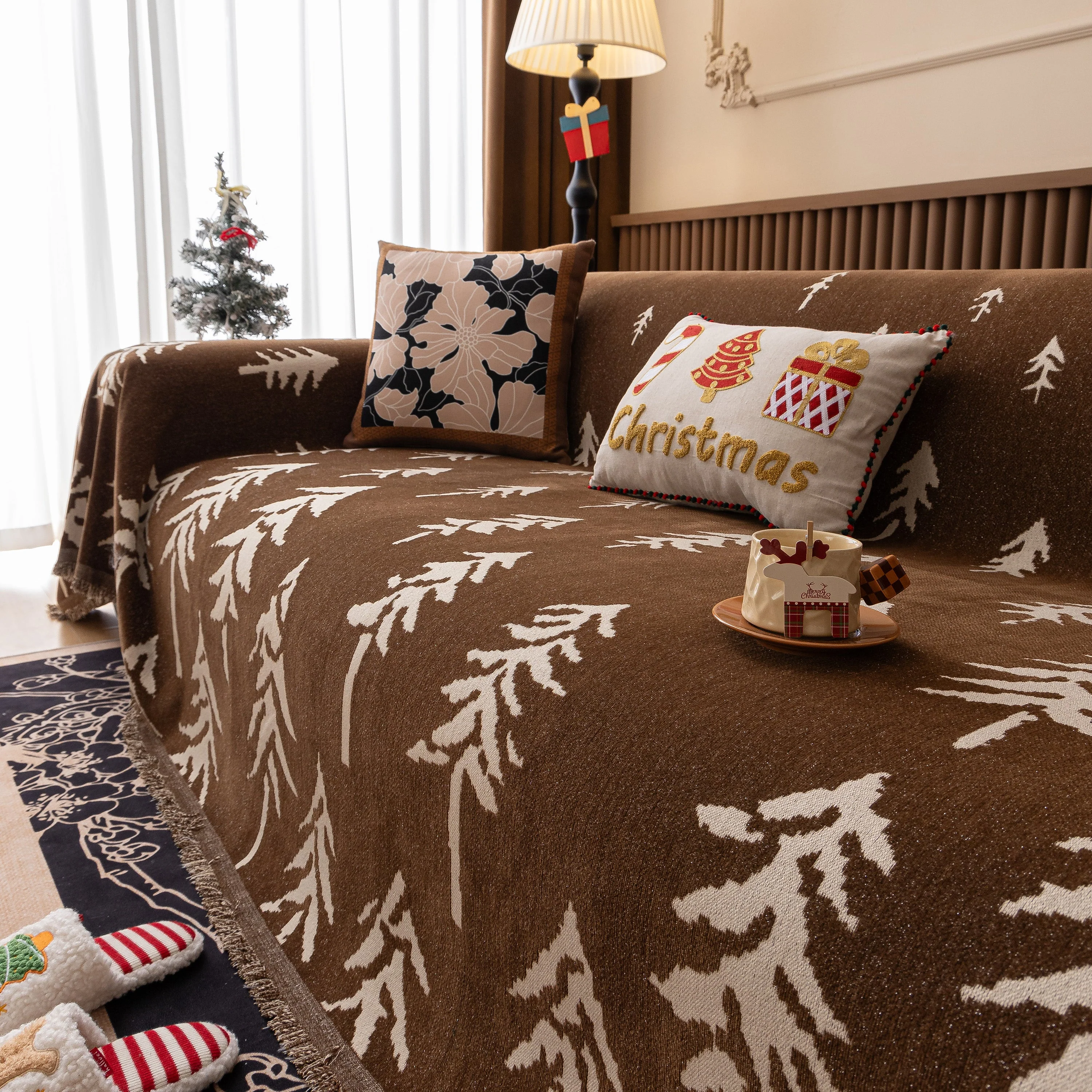 Modern Couch Covers for Couches Large Decorative Throw Blanket with Tassels for Couch - Image 21
