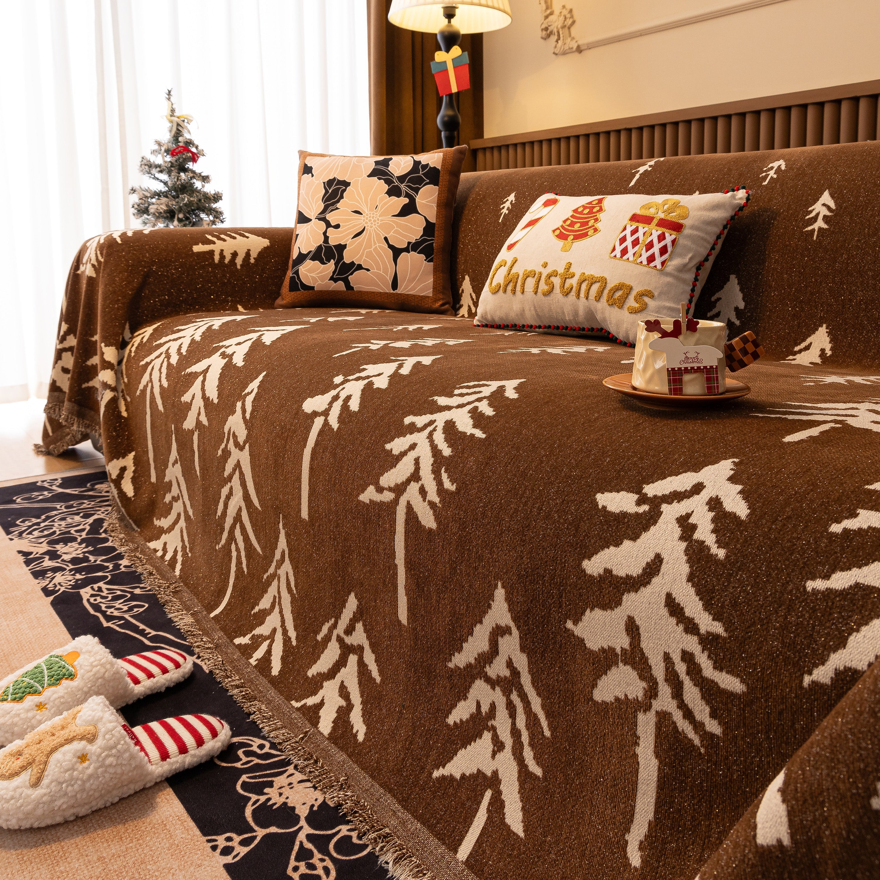 Modern Couch Covers for Couches Large Decorative Throw Blanket with Tassels for Couch - Image 22