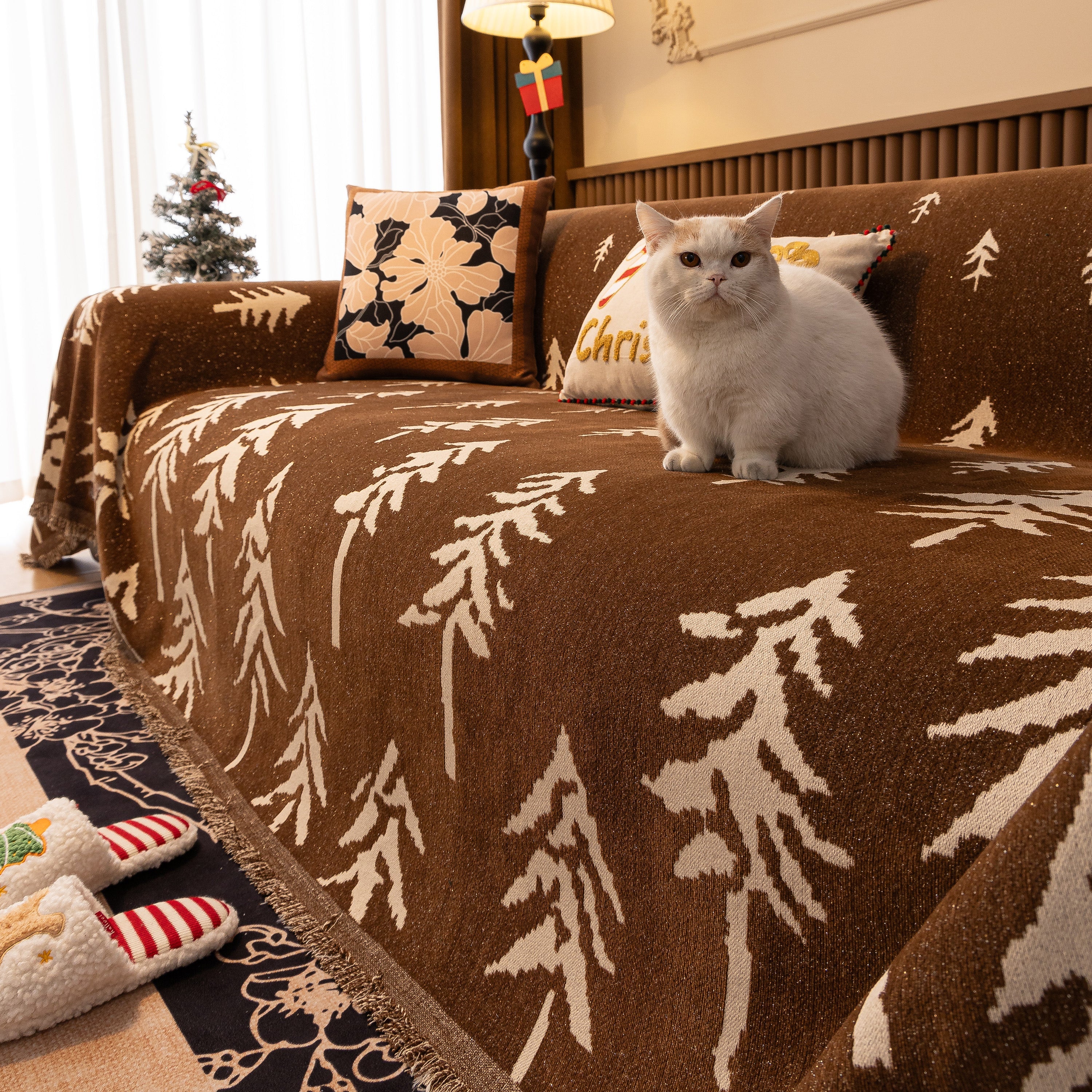 Modern Couch Covers for Couches Large Decorative Throw Blanket with Tassels for Couch - Image 25