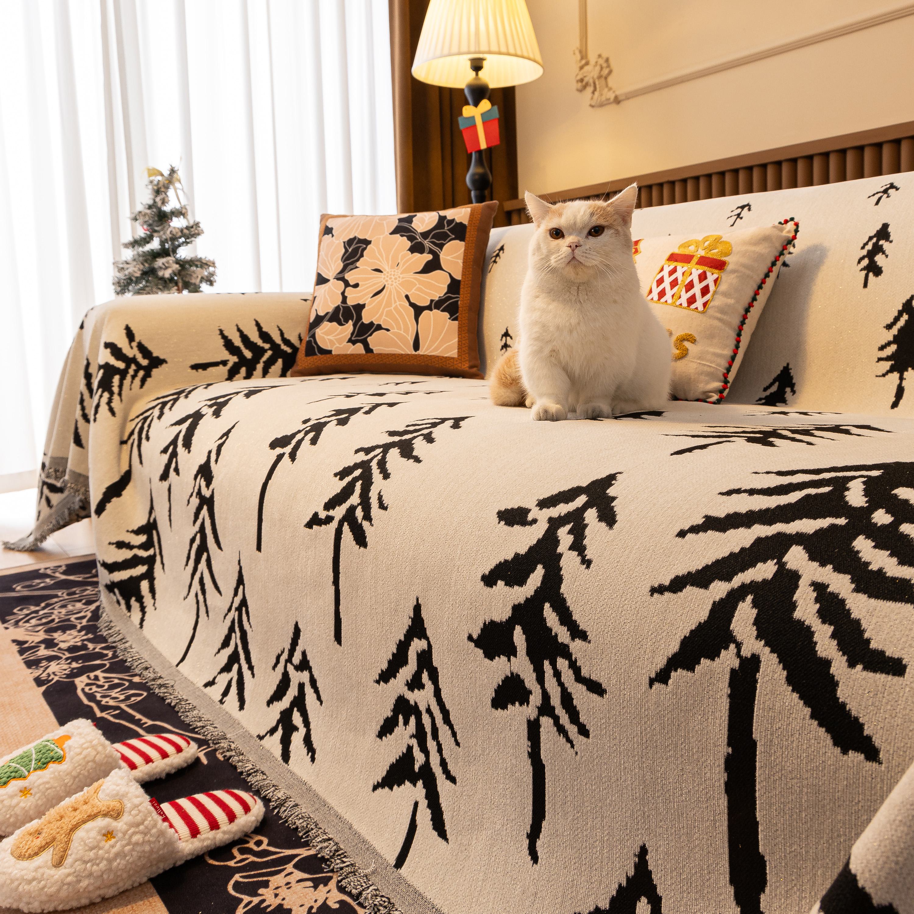 Modern Couch Covers for Couches Large Decorative Throw Blanket with Tassels for Couch - Image 26