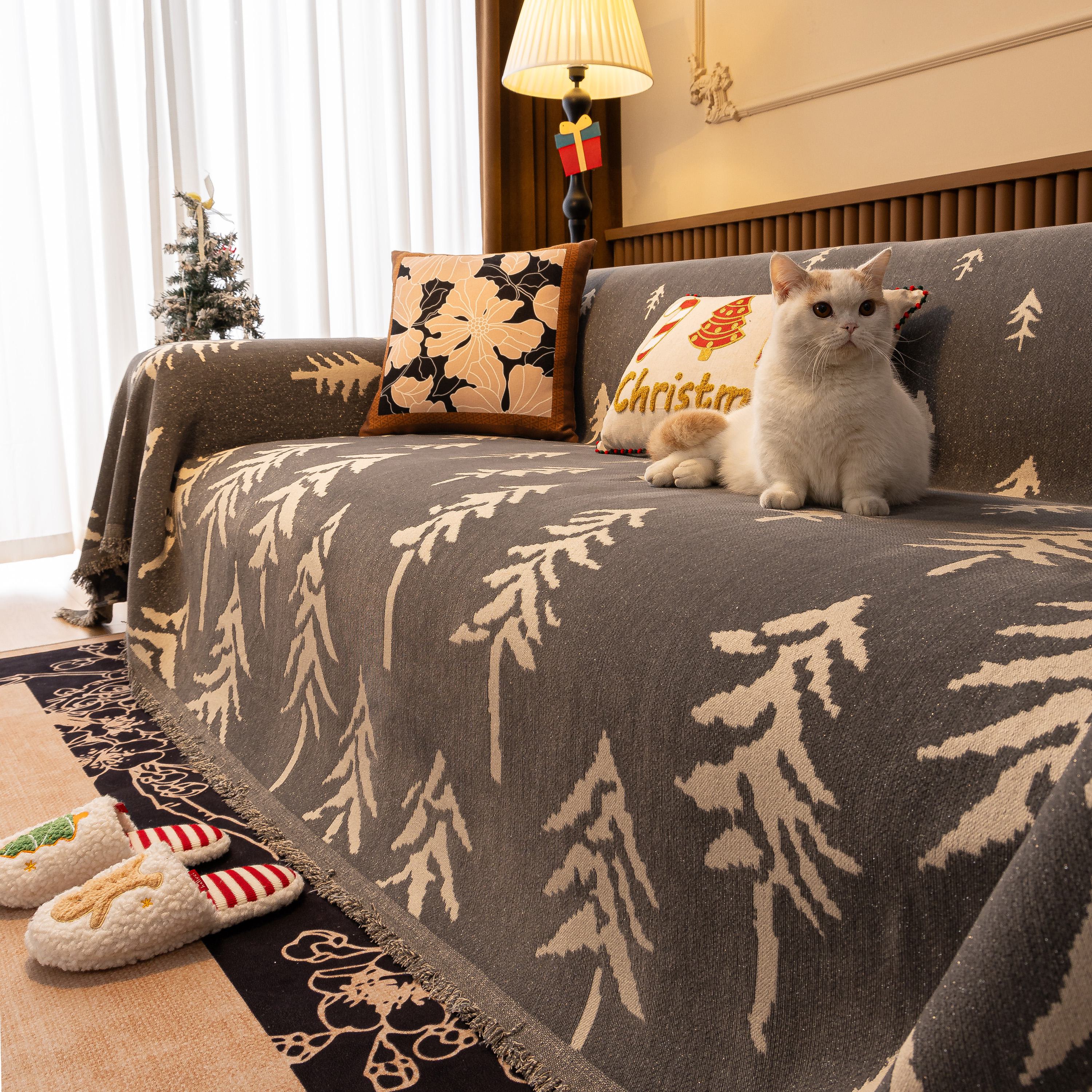 Modern Couch Covers for Couches Large Decorative Throw Blanket with Tassels for Couch - Image 28