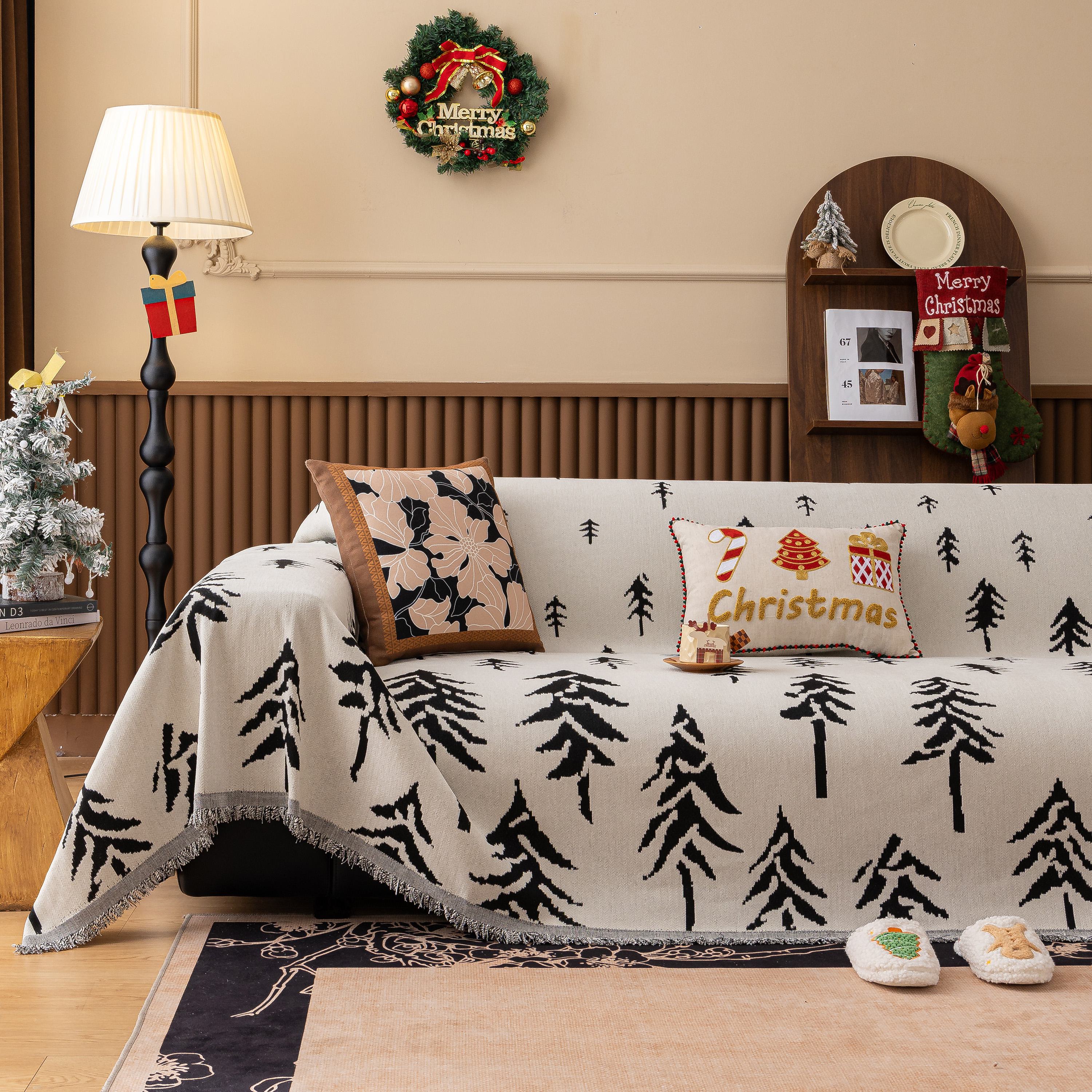 Modern Couch Covers for Couches Large Decorative Throw Blanket with Tassels for Couch - Image 30