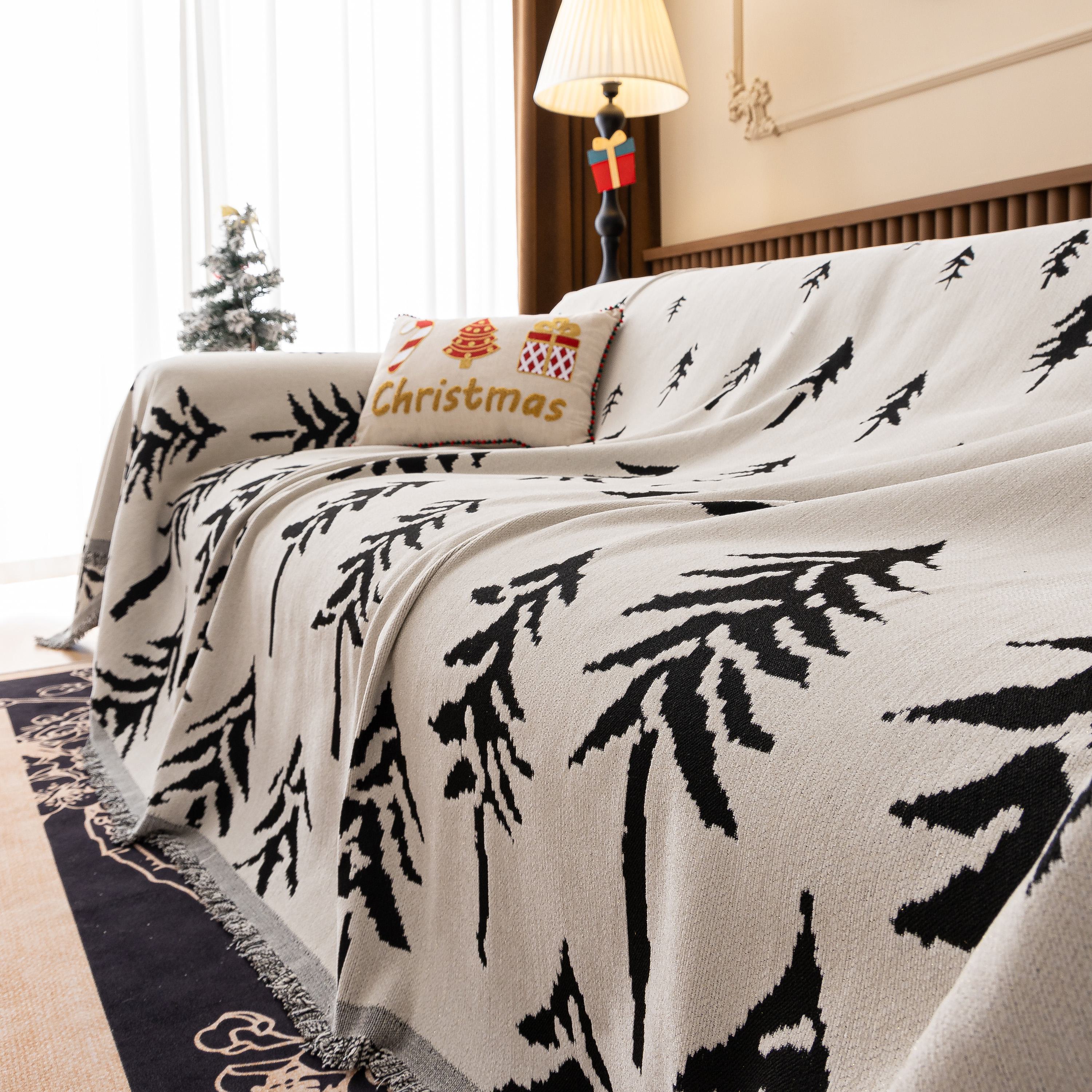 Modern Couch Covers for Couches Large Decorative Throw Blanket with Tassels for Couch - Image 34