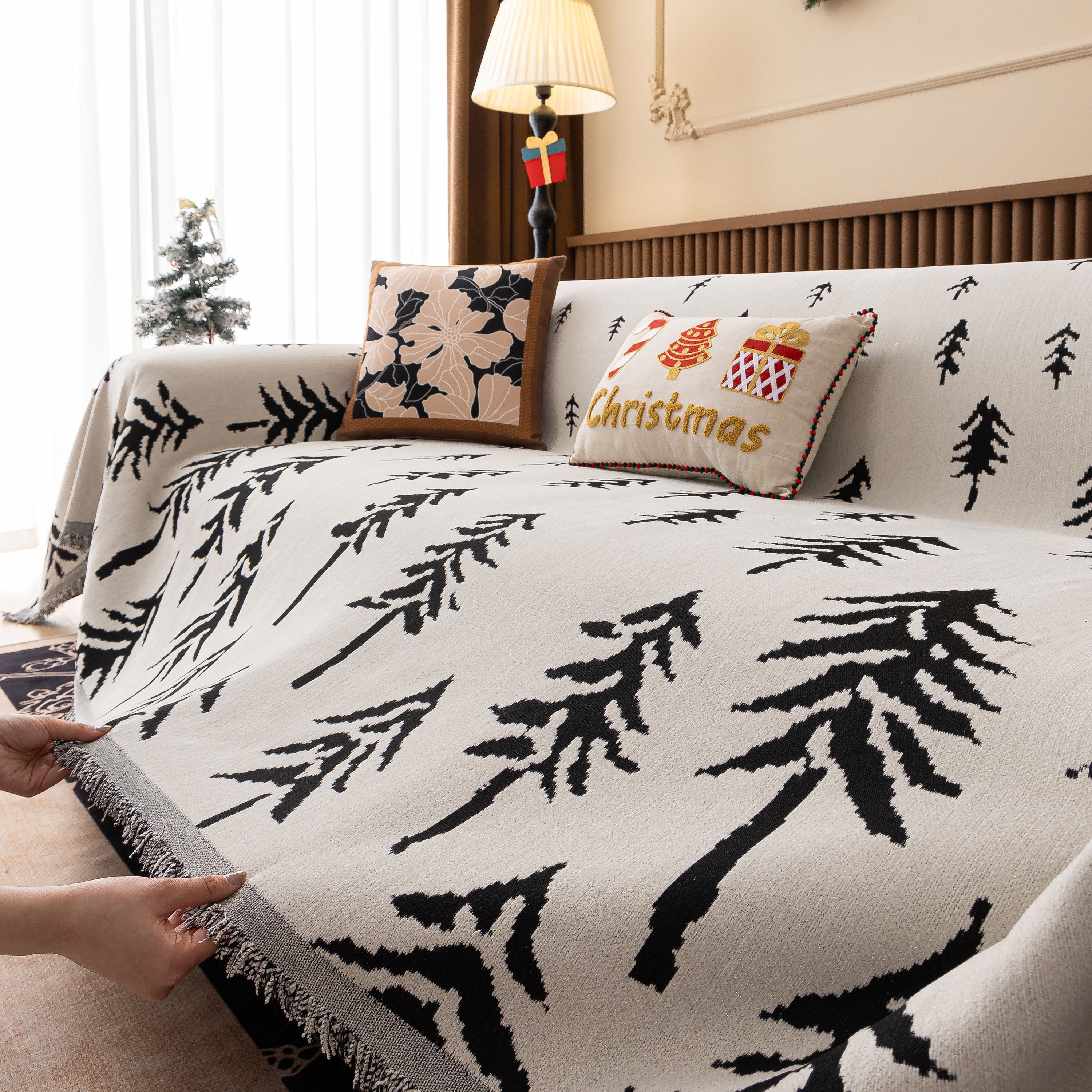 Modern Couch Covers for Couches Large Decorative Throw Blanket with Tassels for Couch - Image 37