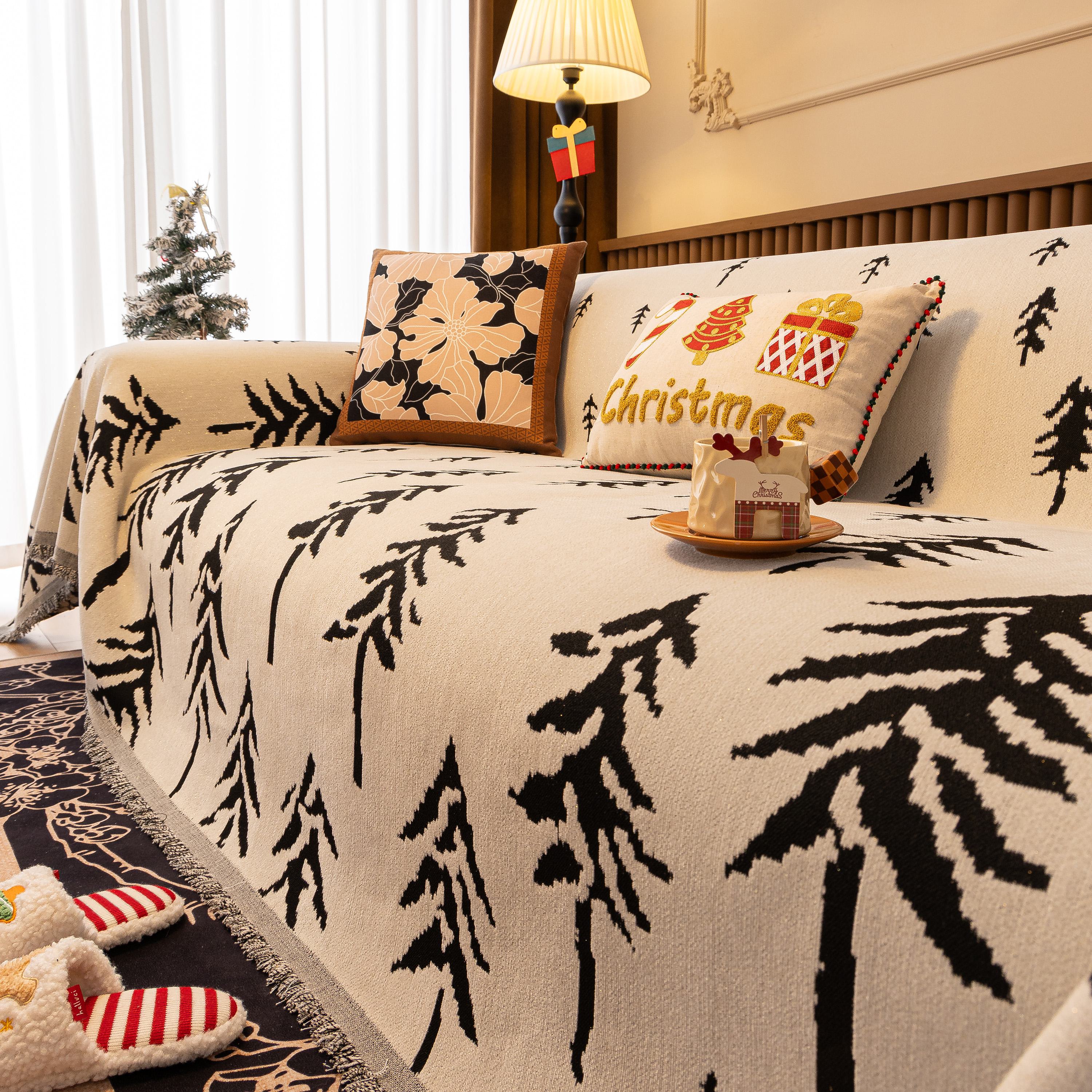Modern Couch Covers for Couches Large Decorative Throw Blanket with Tassels for Couch - Image 38