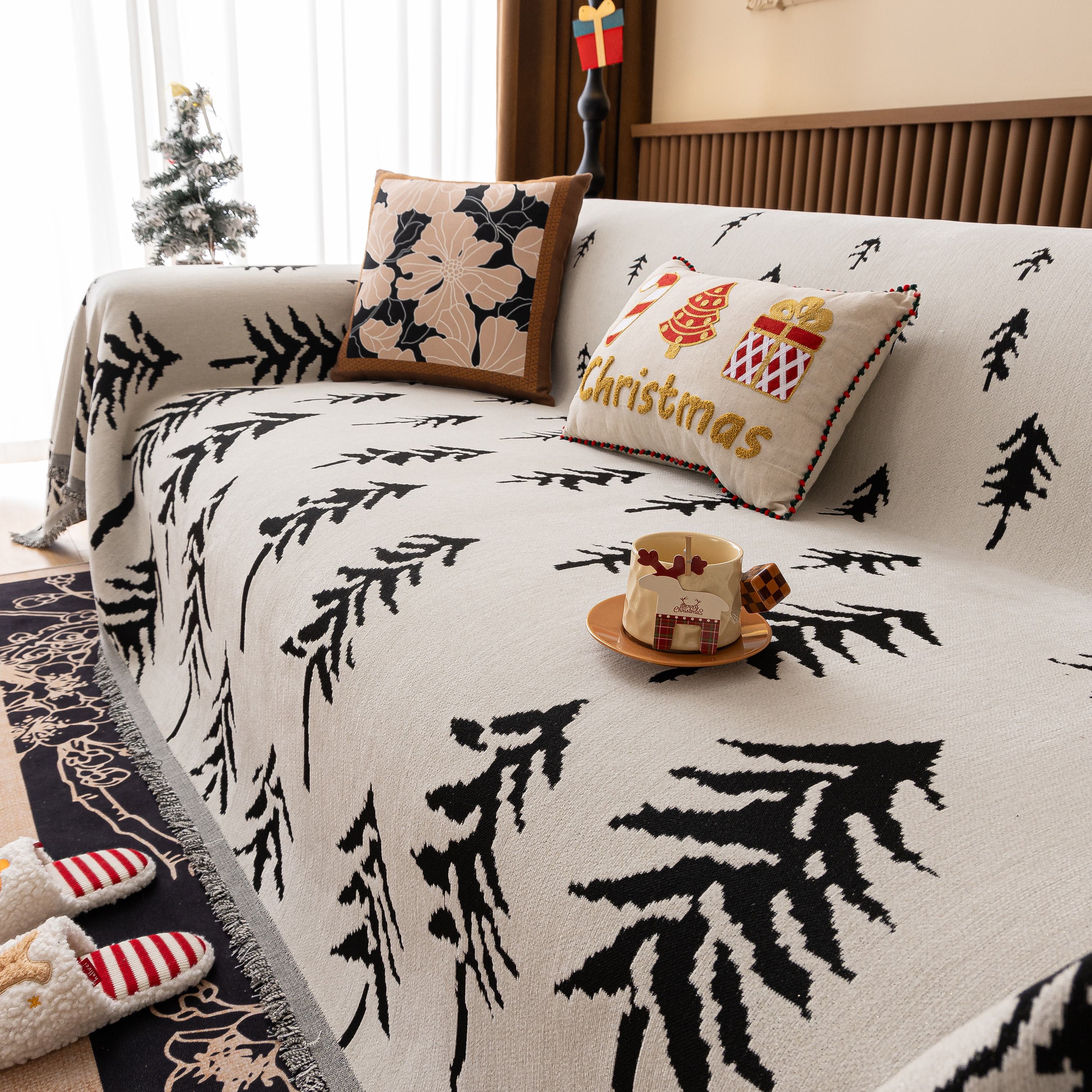 Modern Couch Covers for Couches Large Decorative Throw Blanket with Tassels for Couch - Image 42