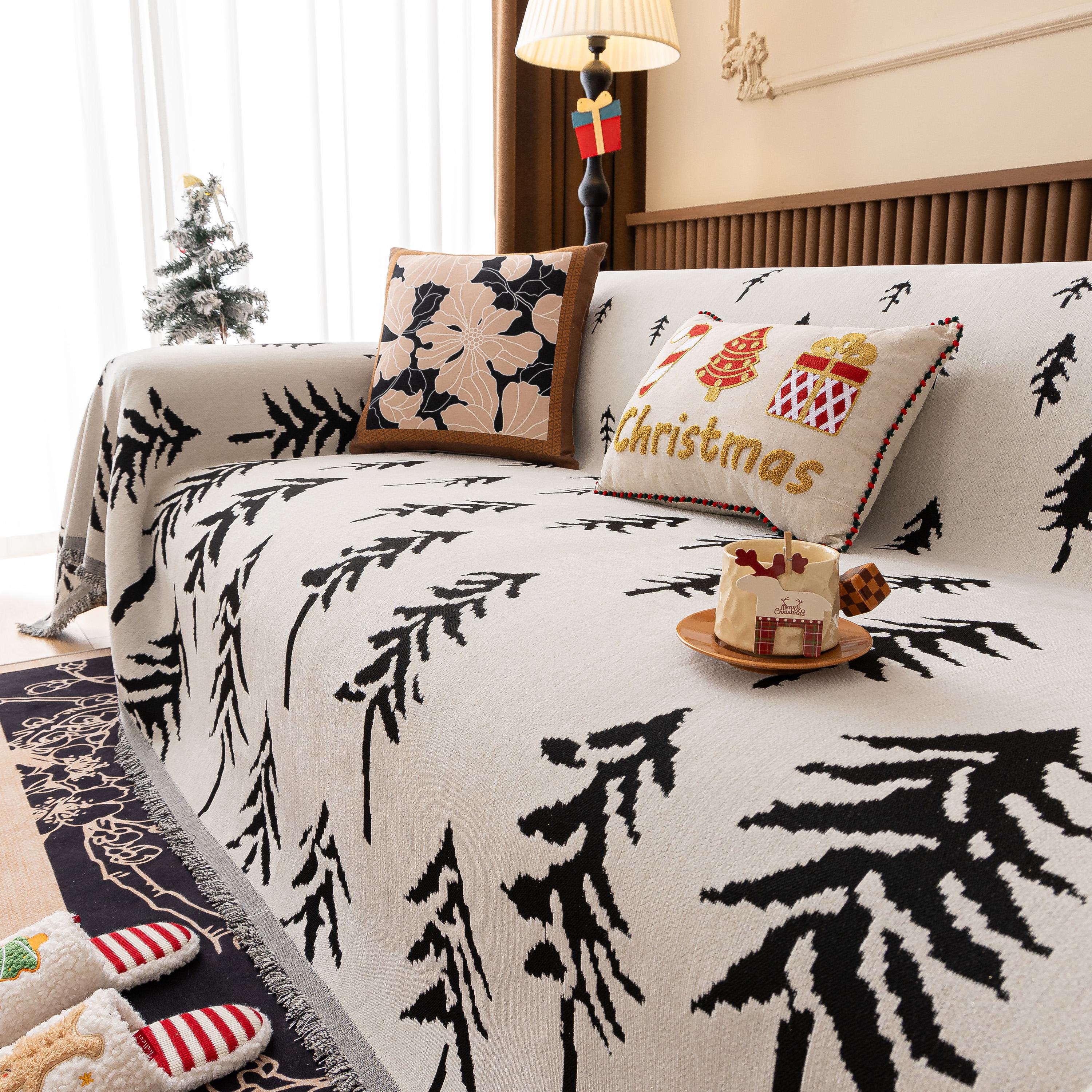 Modern Couch Covers for Couches Large Decorative Throw Blanket with Tassels for Couch - Image 43