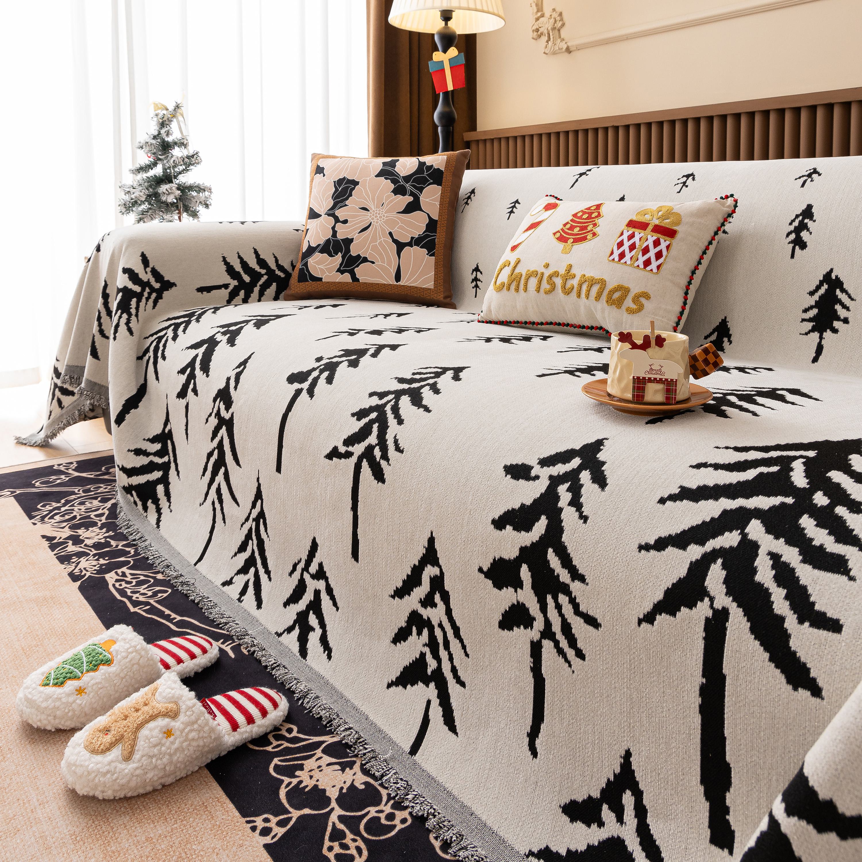 Modern Couch Covers for Couches Large Decorative Throw Blanket with Tassels for Couch - Image 46