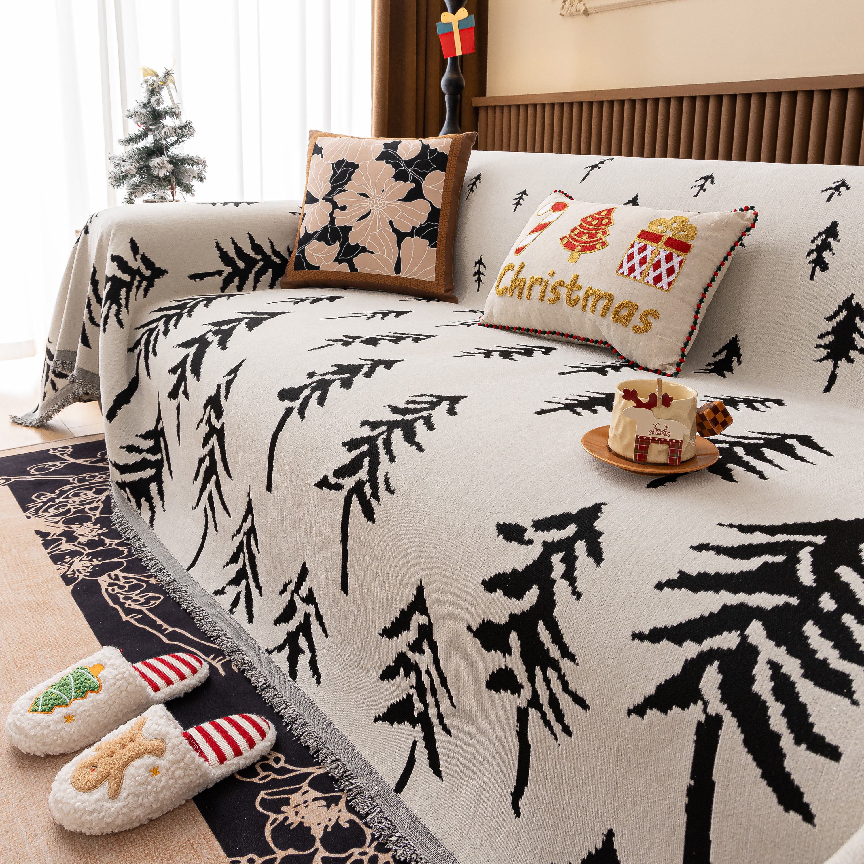 Modern Couch Covers for Couches Large Decorative Throw Blanket with Tassels for Couch - Image 47