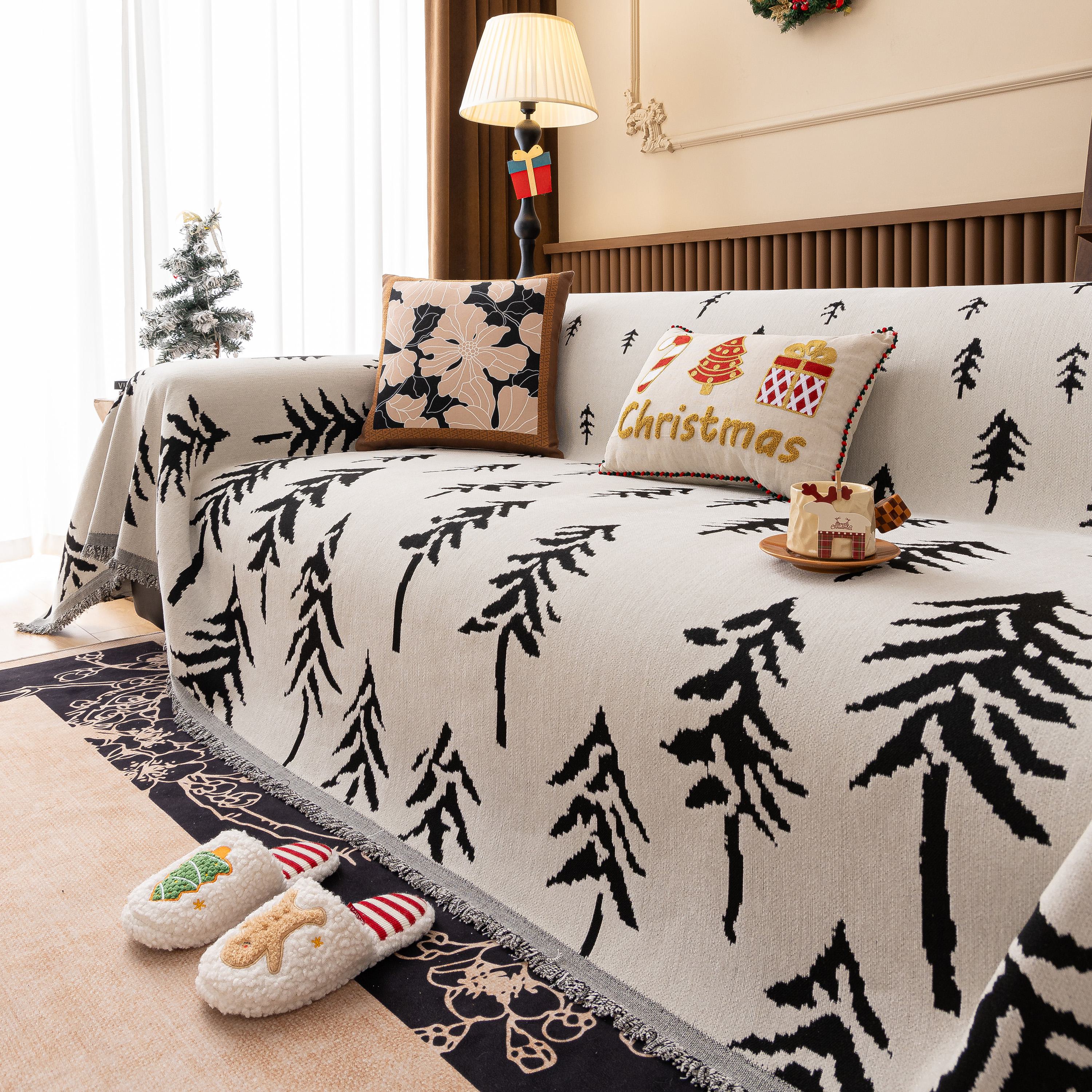 Modern Couch Covers for Couches Large Decorative Throw Blanket with Tassels for Couch - Image 48