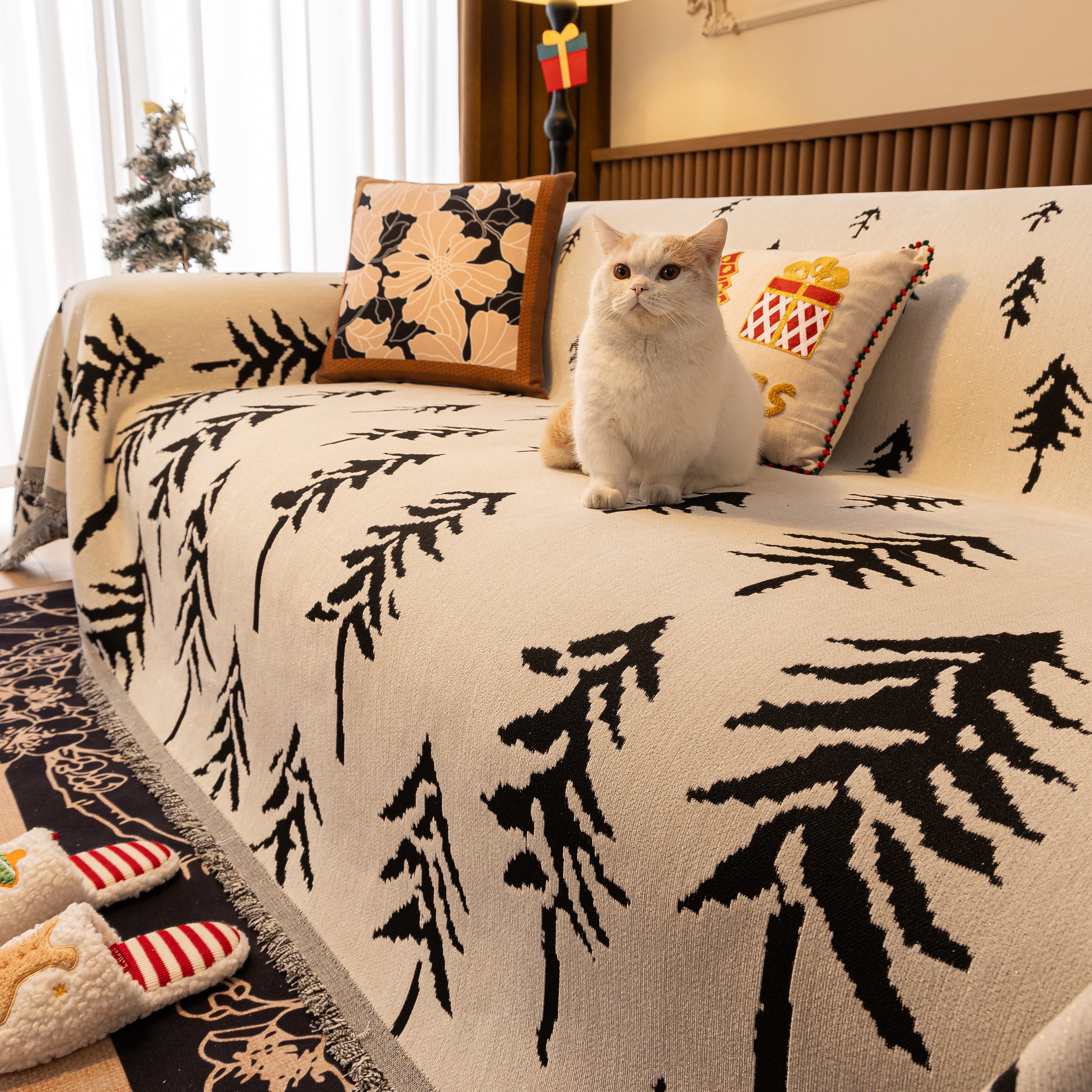 Modern Couch Covers for Couches Large Decorative Throw Blanket with Tassels for Couch - Image 50