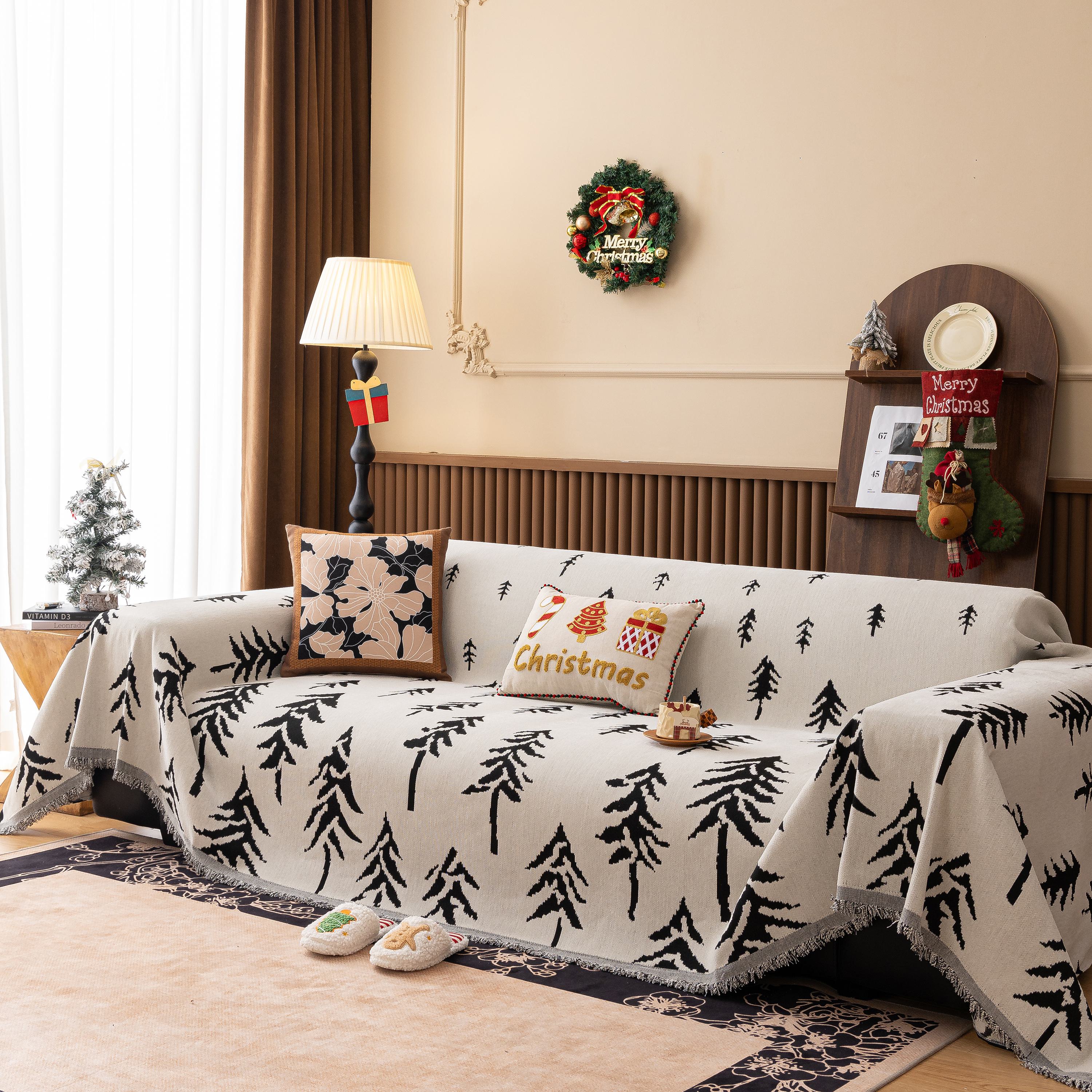 Modern Couch Covers for Couches Large Decorative Throw Blanket with Tassels for Couch - Image 52