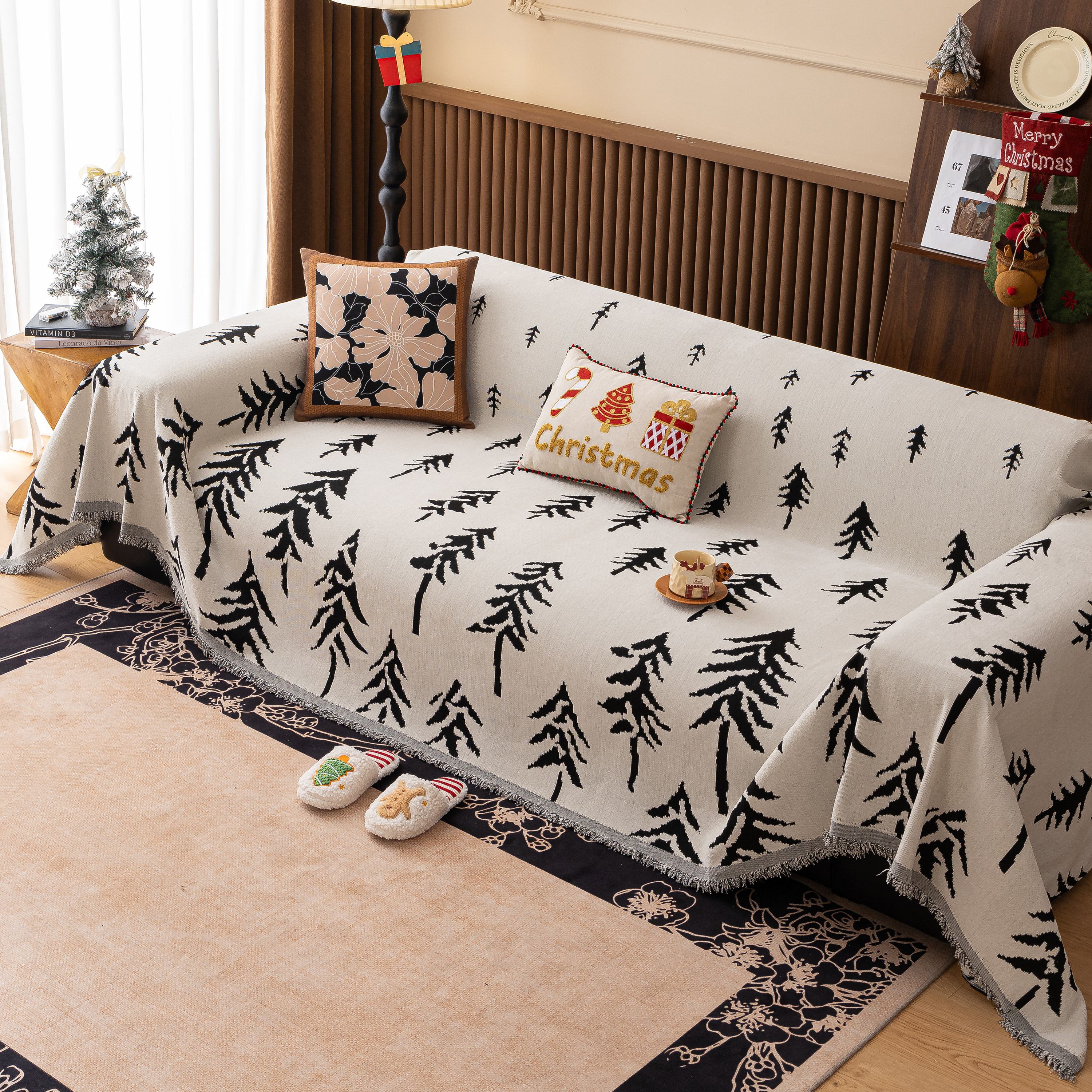 Modern Couch Covers for Couches Large Decorative Throw Blanket with Tassels for Couch - Image 54