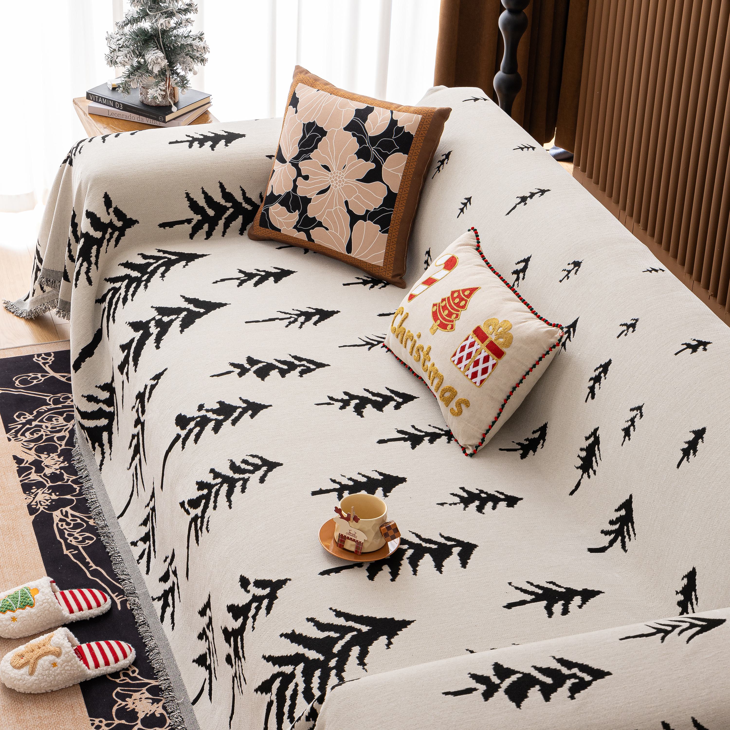 Modern Couch Covers for Couches Large Decorative Throw Blanket with Tassels for Couch - Image 56