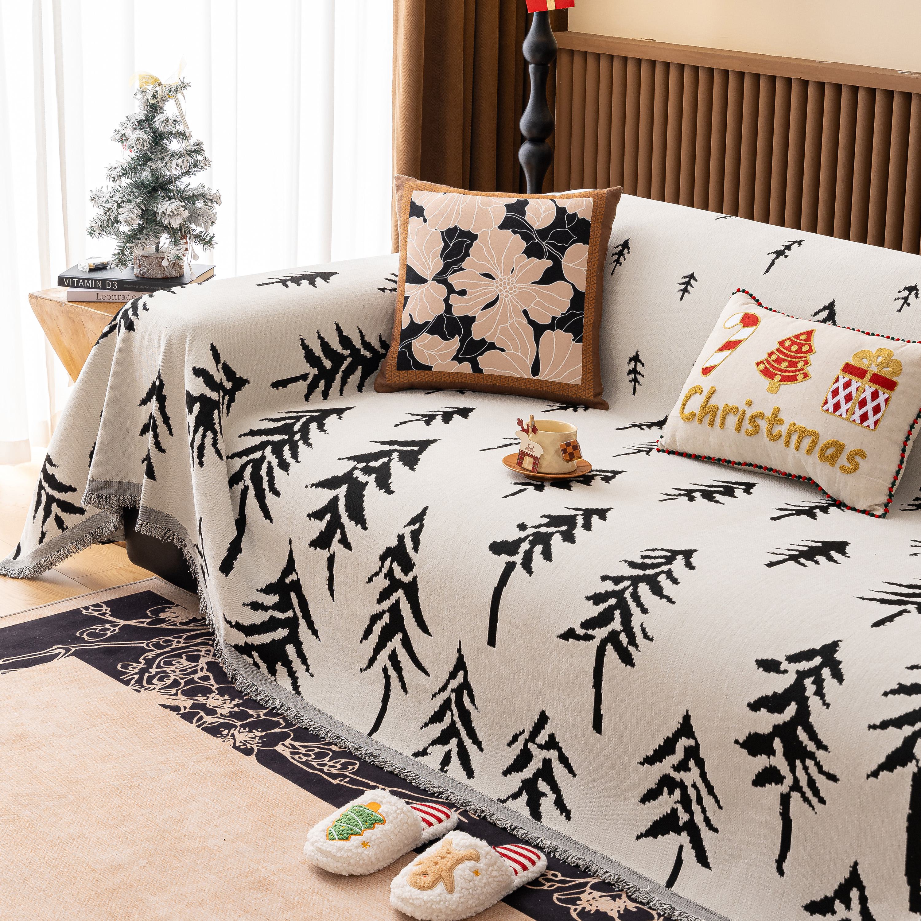 Modern Couch Covers for Couches Large Decorative Throw Blanket with Tassels for Couch - Image 58