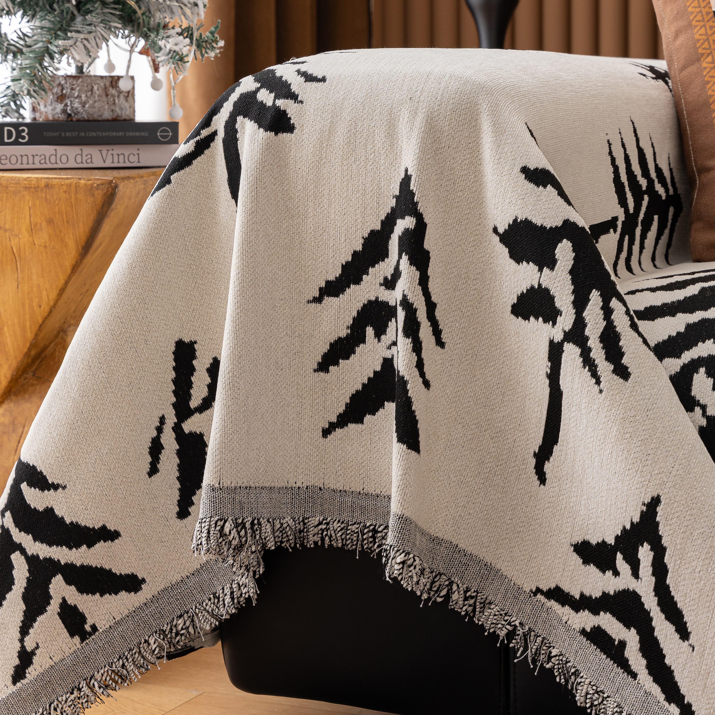 Modern Couch Covers for Couches Large Decorative Throw Blanket with Tassels for Couch - Image 60
