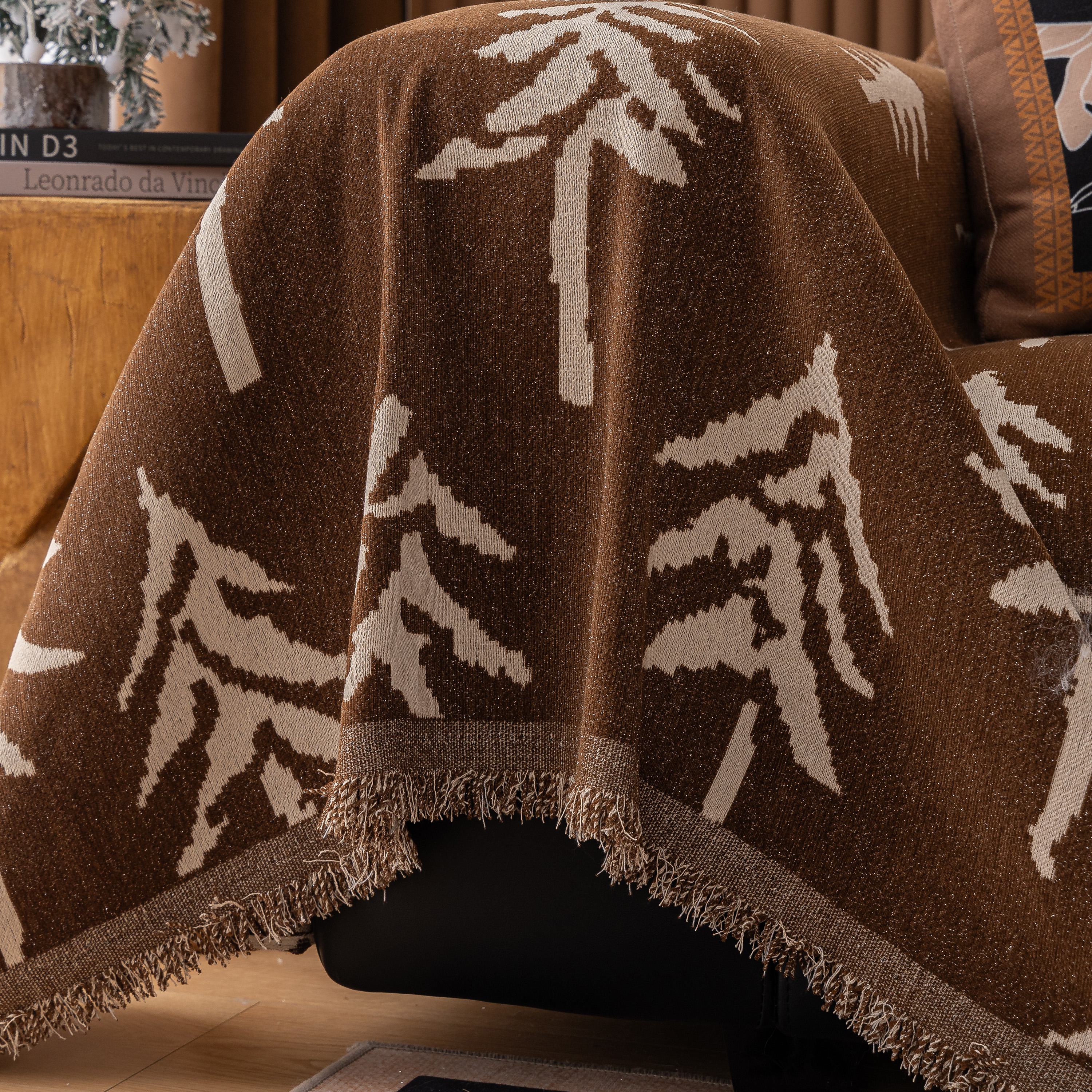 Modern Couch Covers for Couches Large Decorative Throw Blanket with Tassels for Couch - Image 7