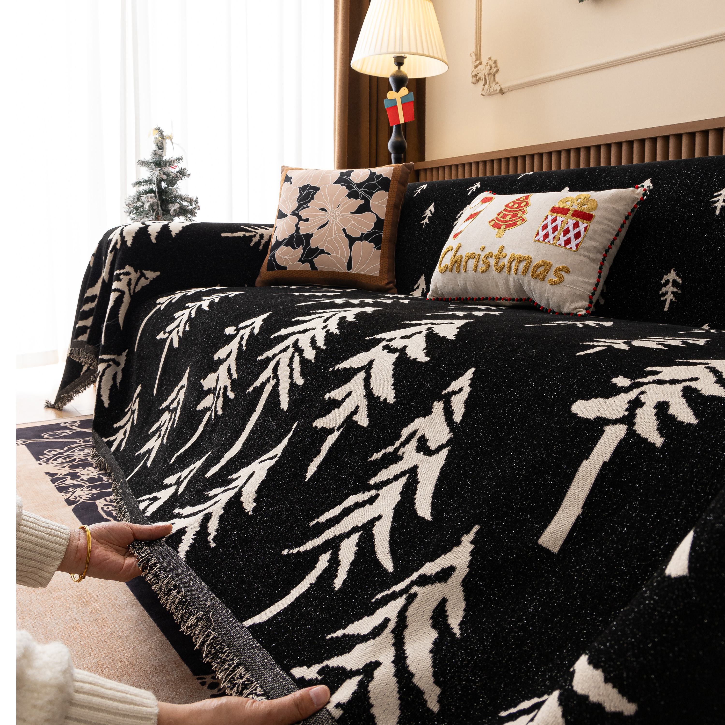 Modern Couch Covers for Couches Large Decorative Throw Blanket with Tassels for Couch - Image 71