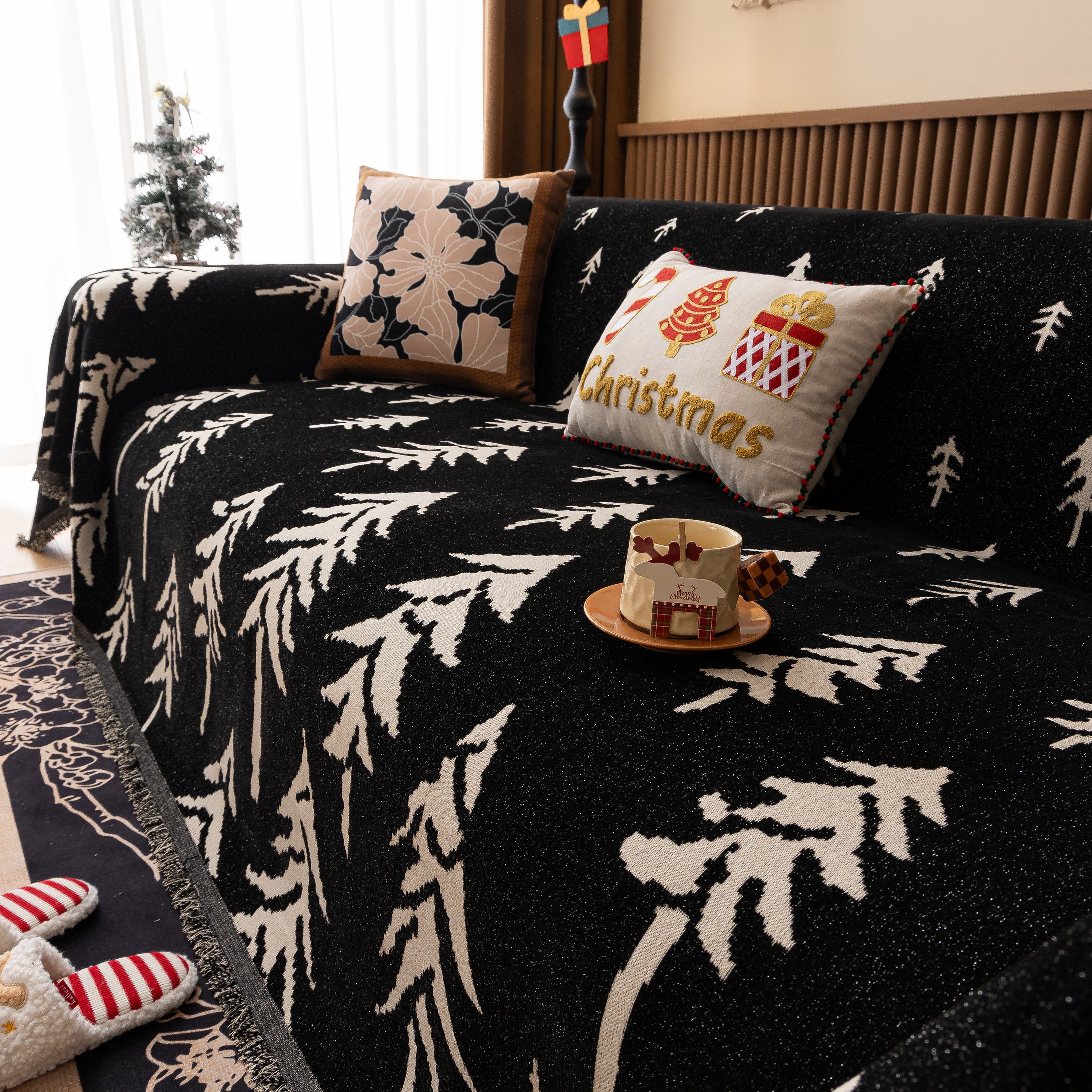 Modern Couch Covers for Couches Large Decorative Throw Blanket with Tassels for Couch - Image 74